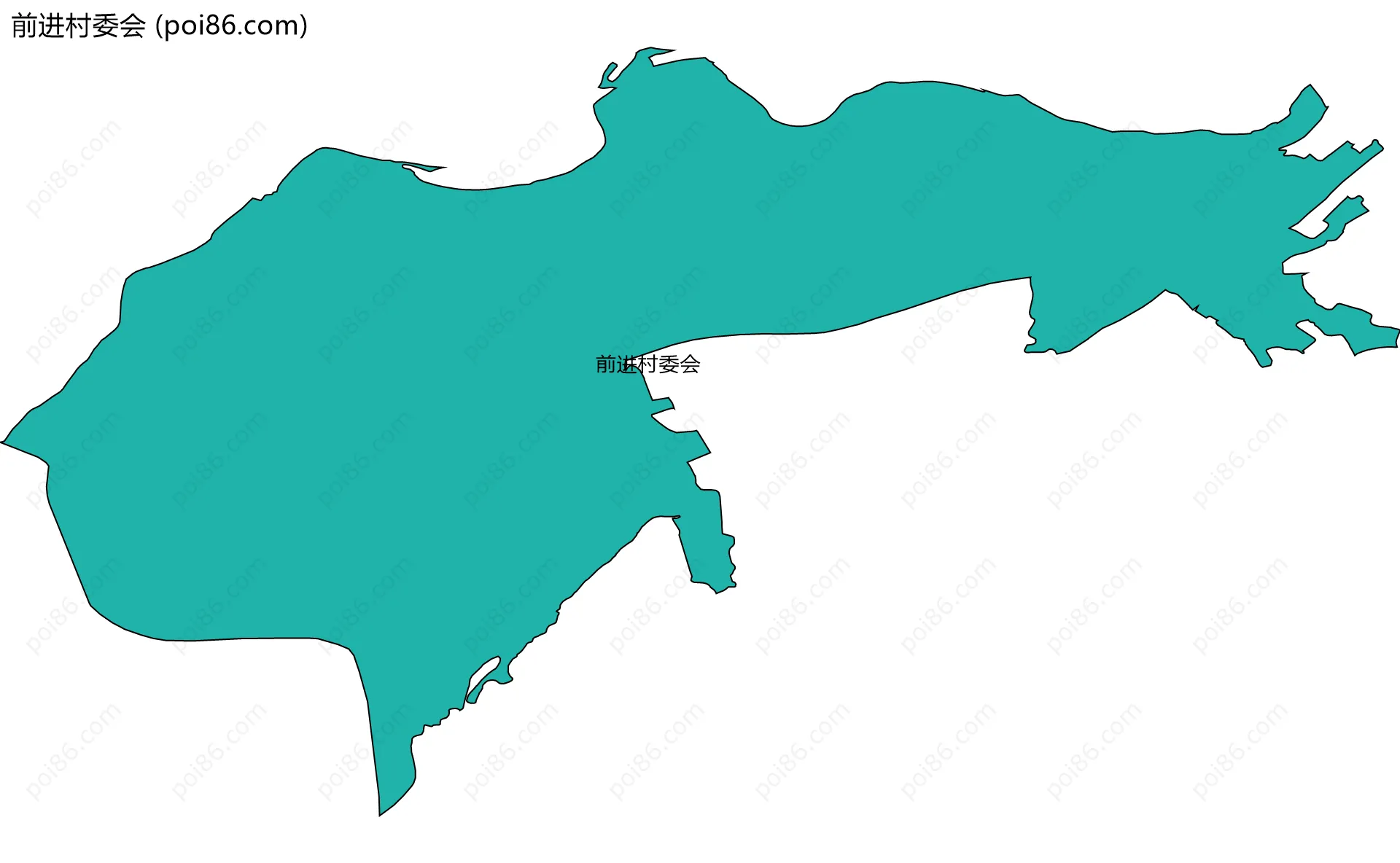 前进村委会边界地图