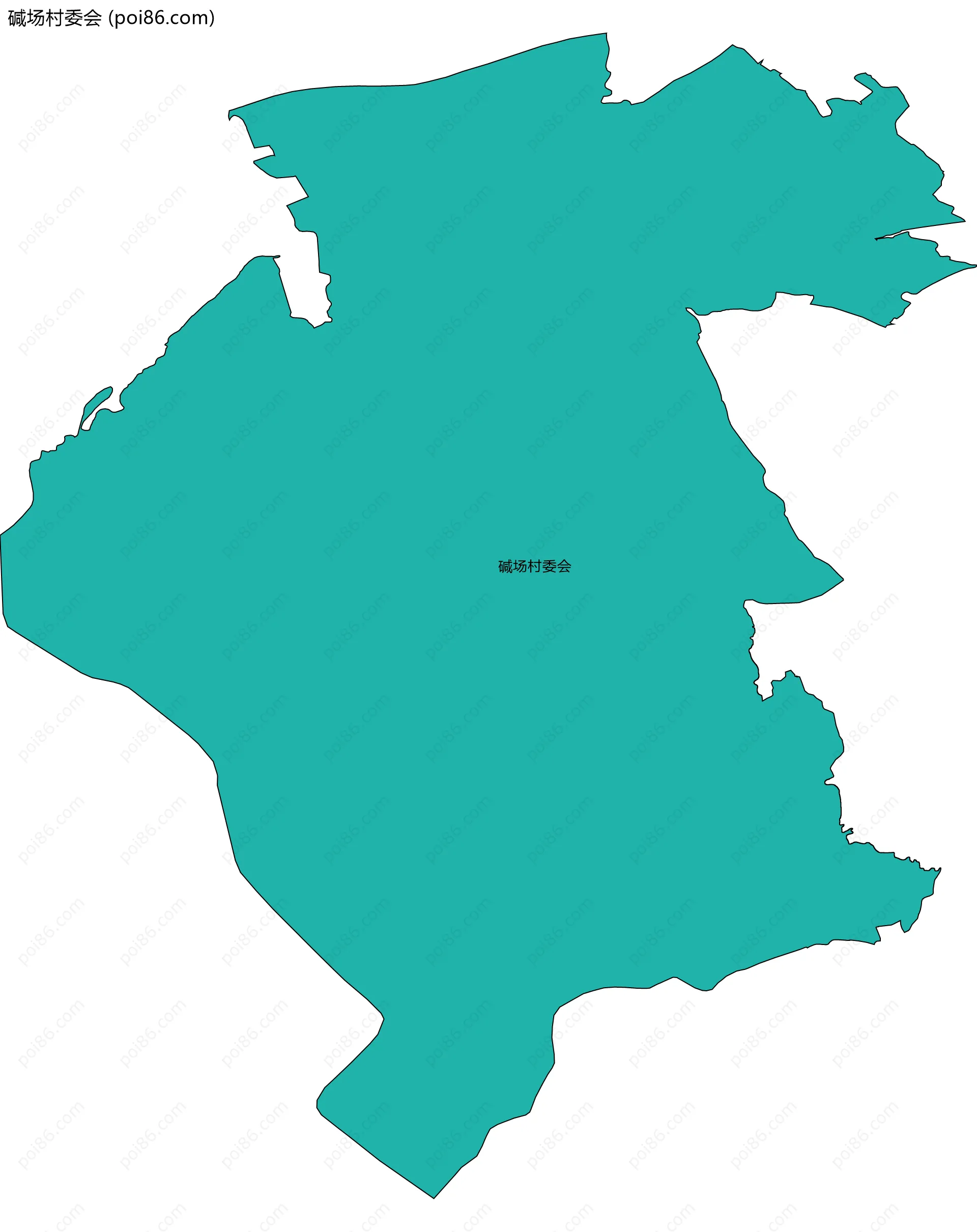 碱场村委会边界地图