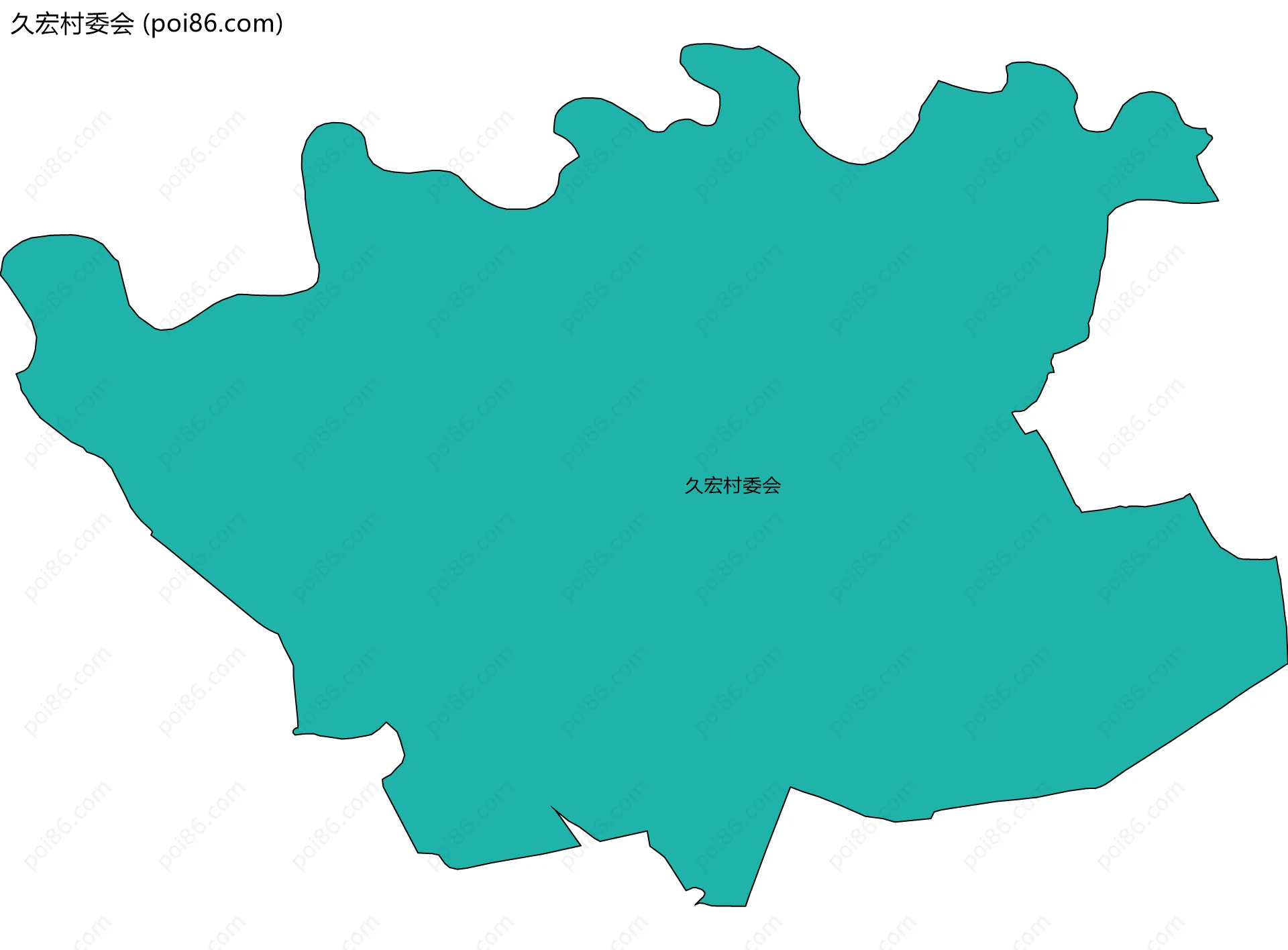 久宏村委会边界地图