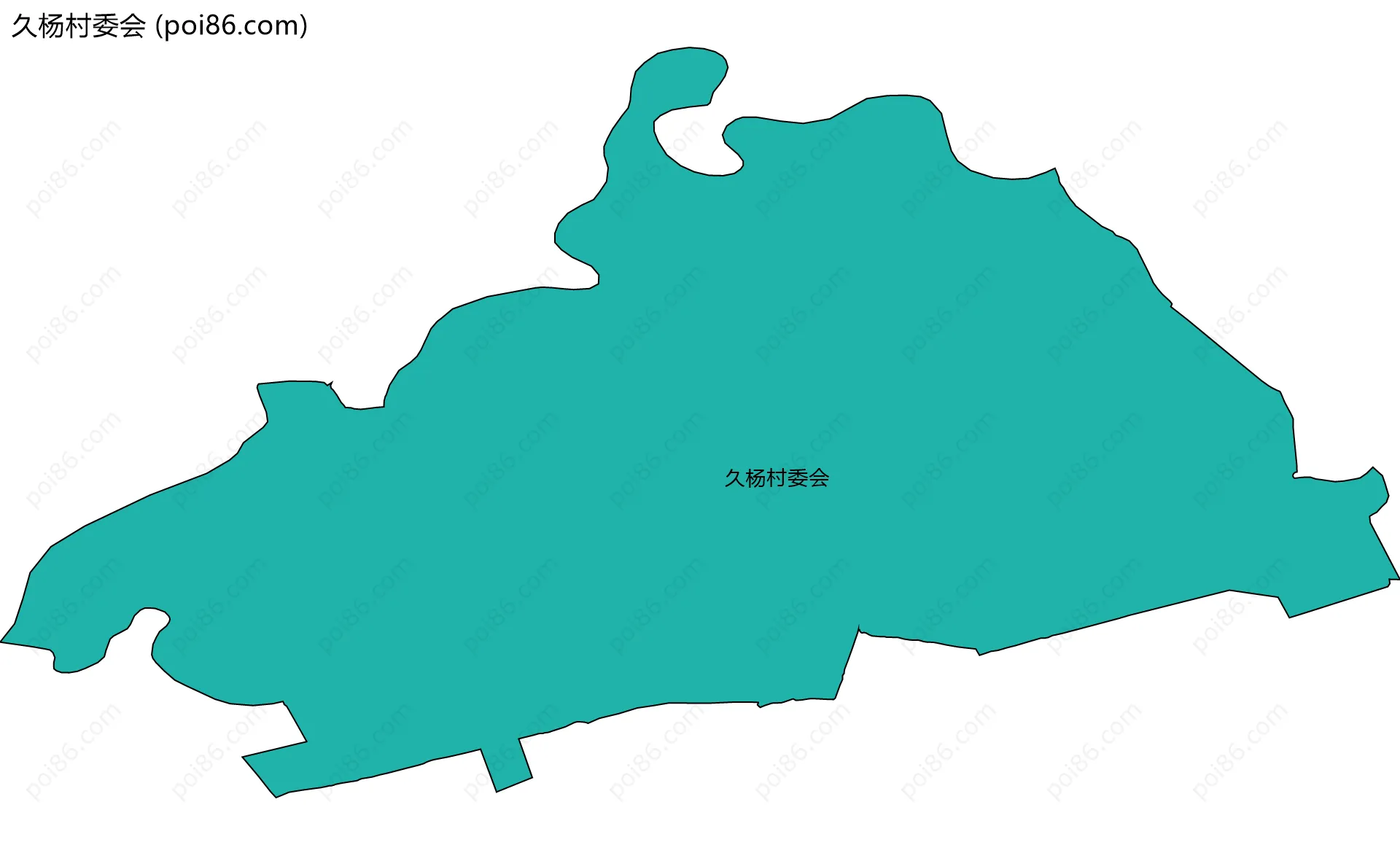 久杨村委会边界地图
