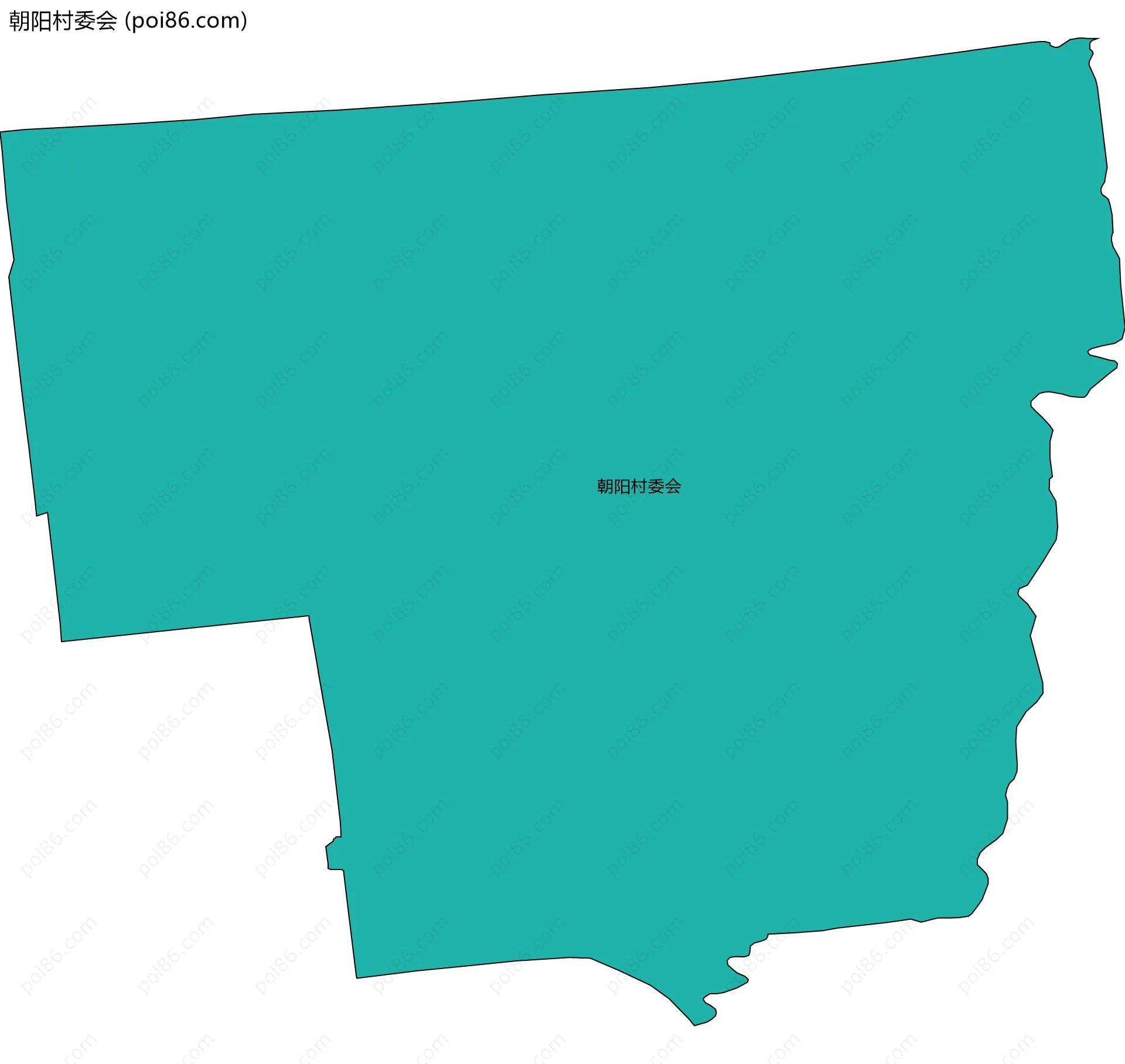 朝阳村委会边界地图