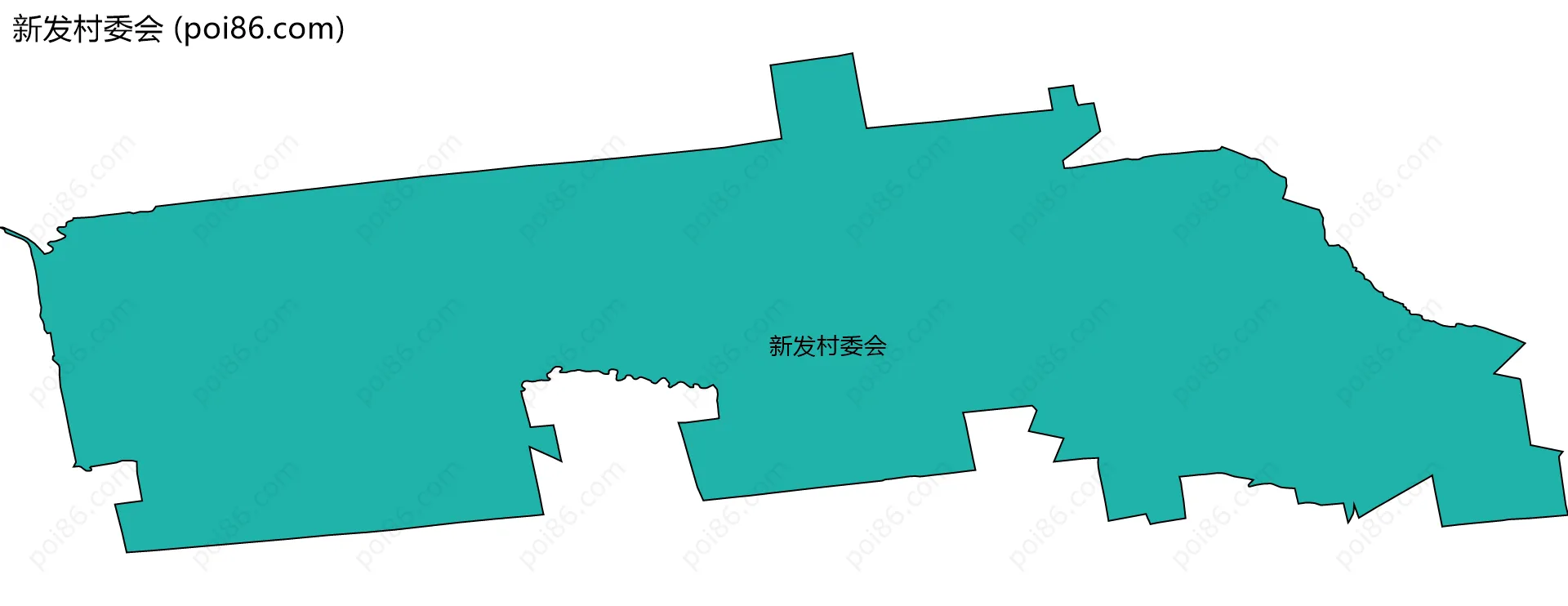 新发村委会边界地图