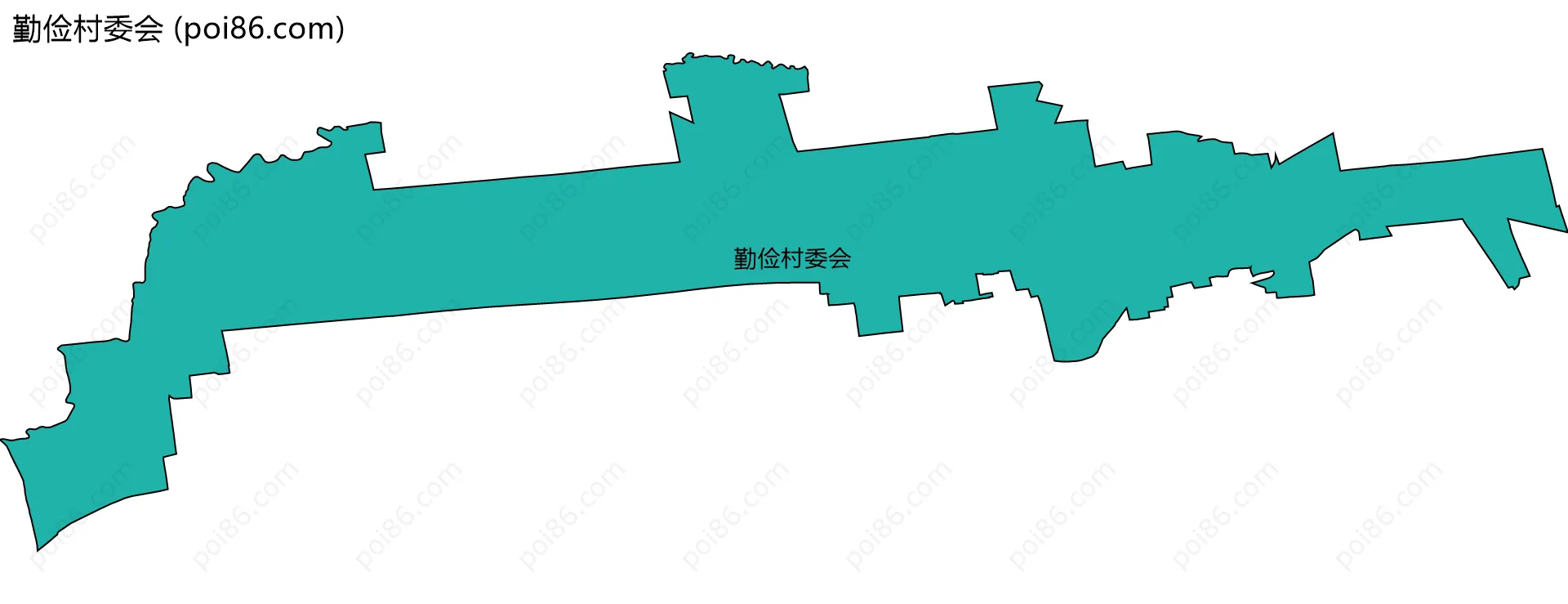 勤俭村委会边界地图