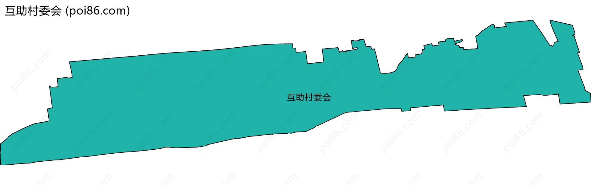 互助村委会边界地图