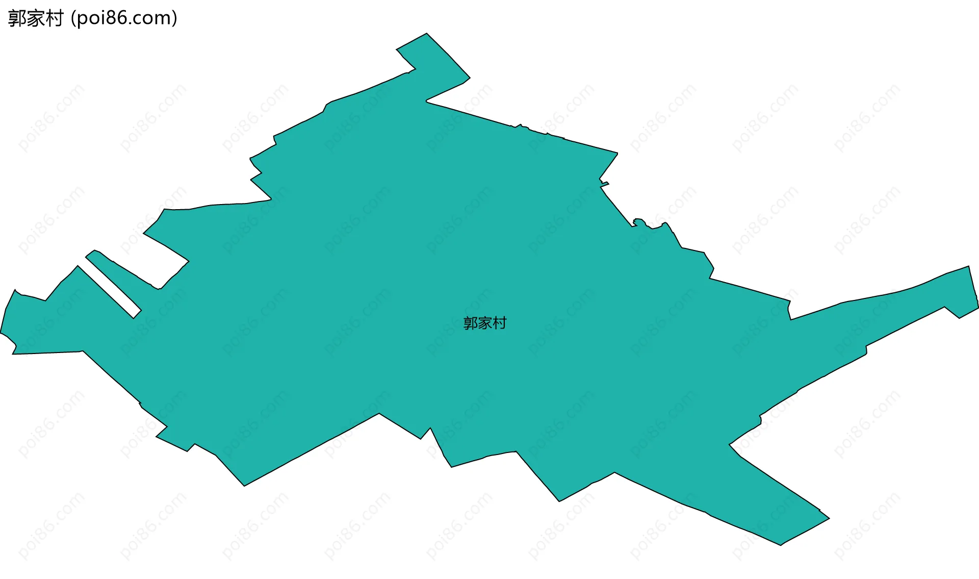 郭家村边界地图