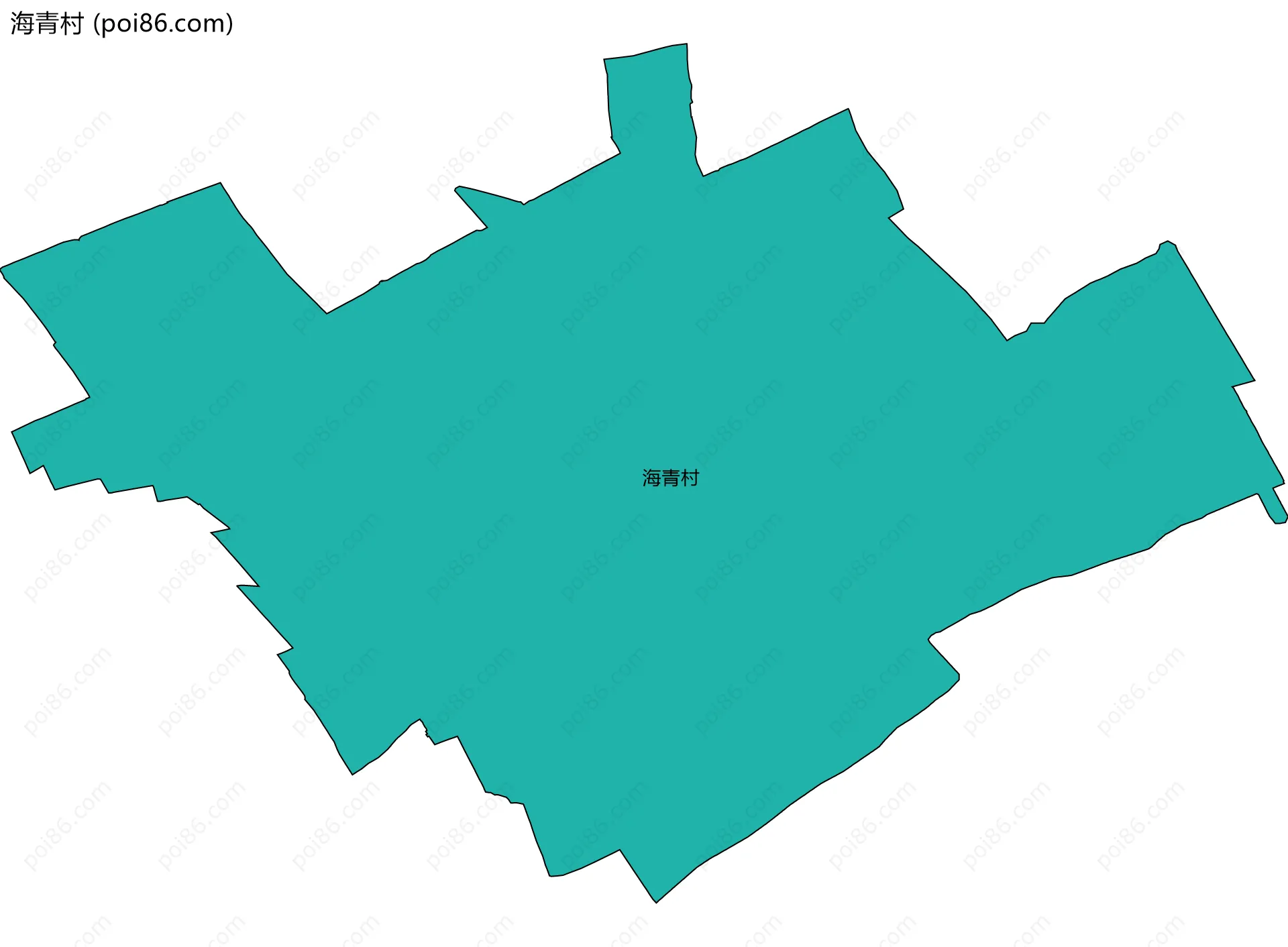 海青村边界地图