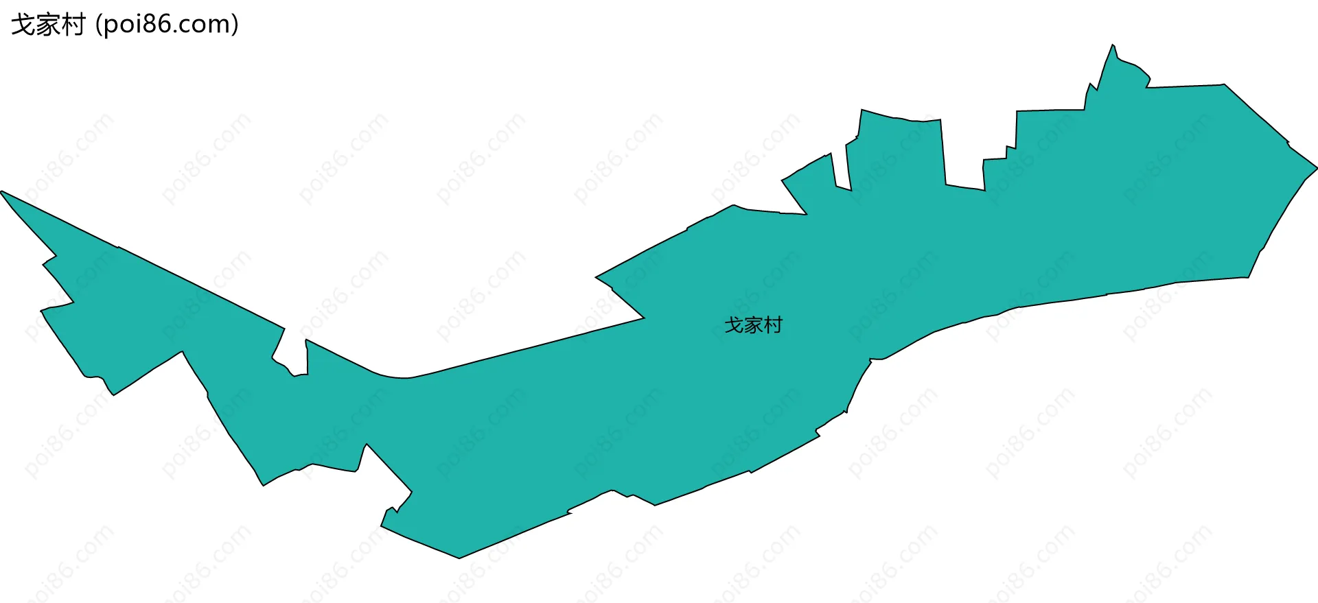 戈家村边界地图