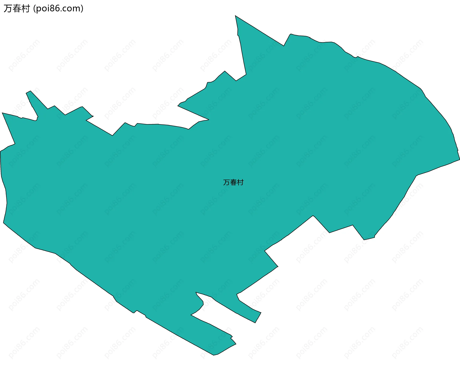 万春村边界地图