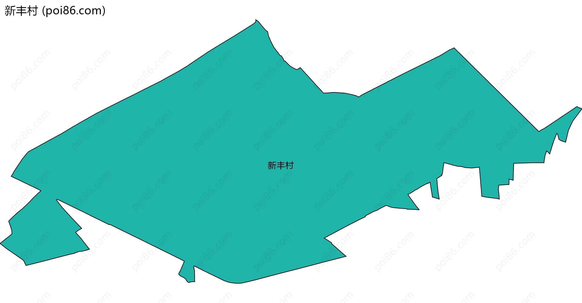 新丰村边界地图