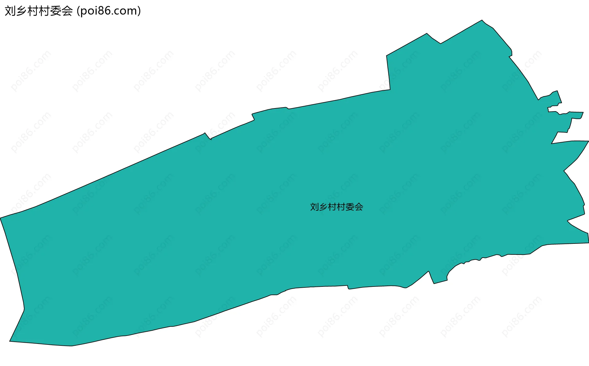 刘乡村村委会边界地图