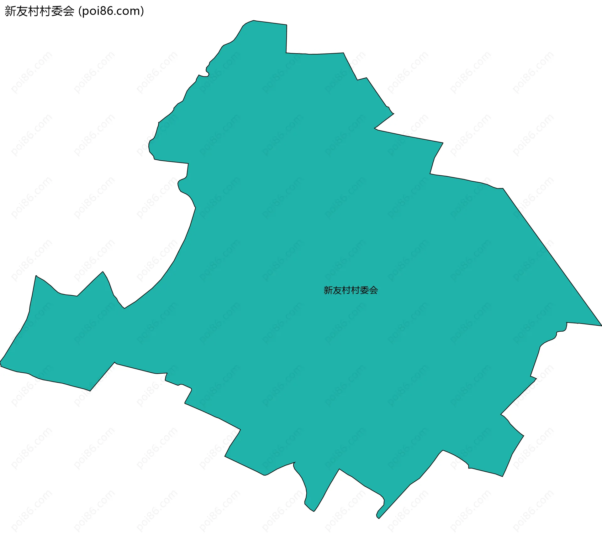 新友村村委会边界地图