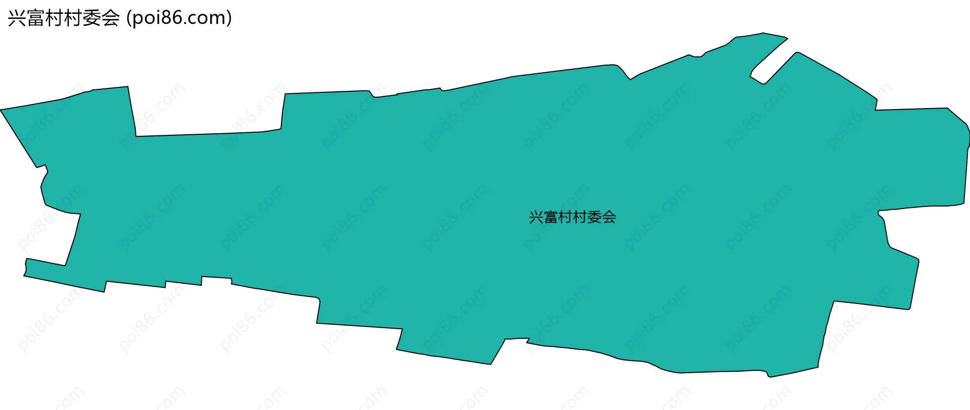 兴富村村委会边界地图