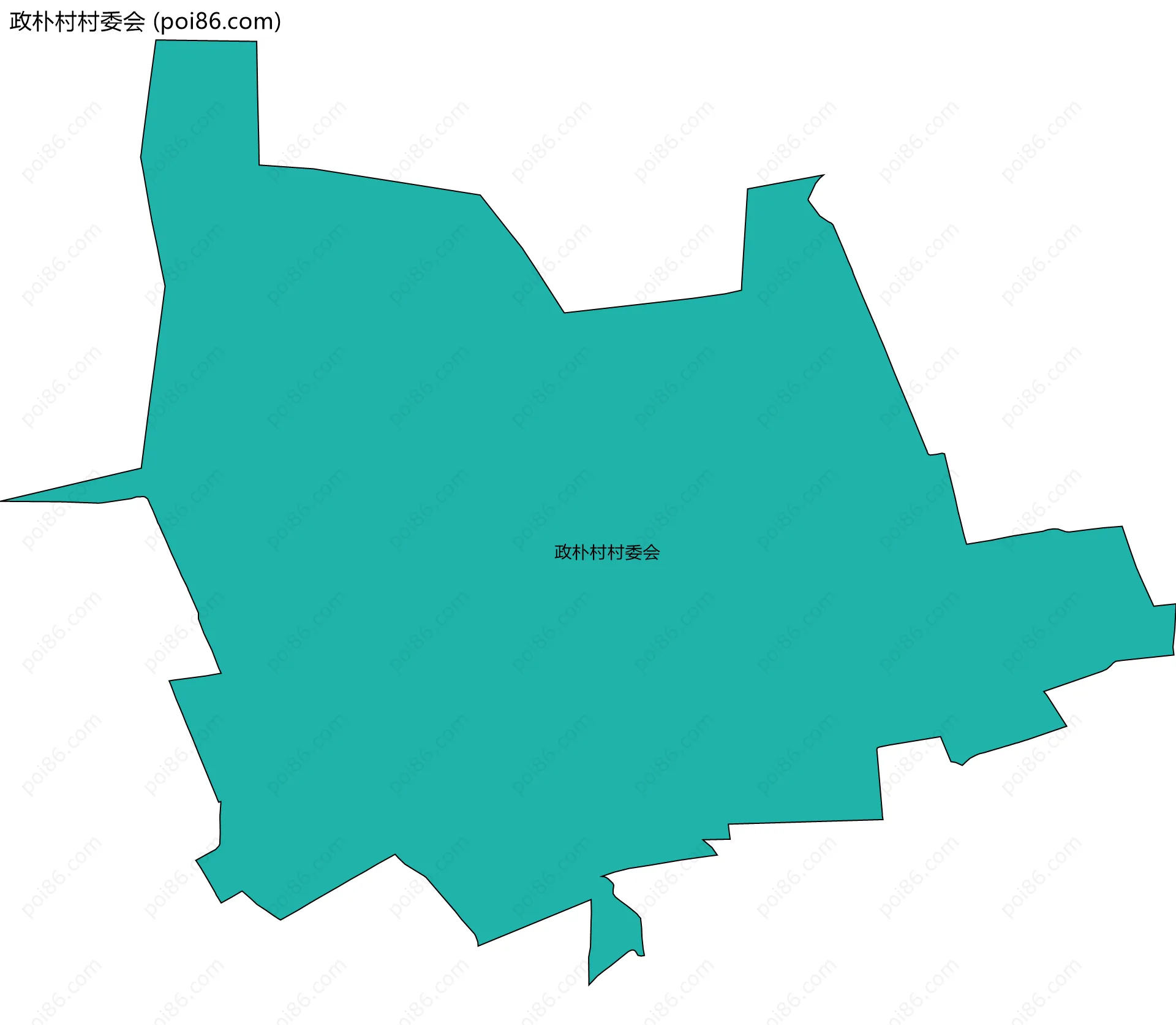 政朴村村委会边界地图