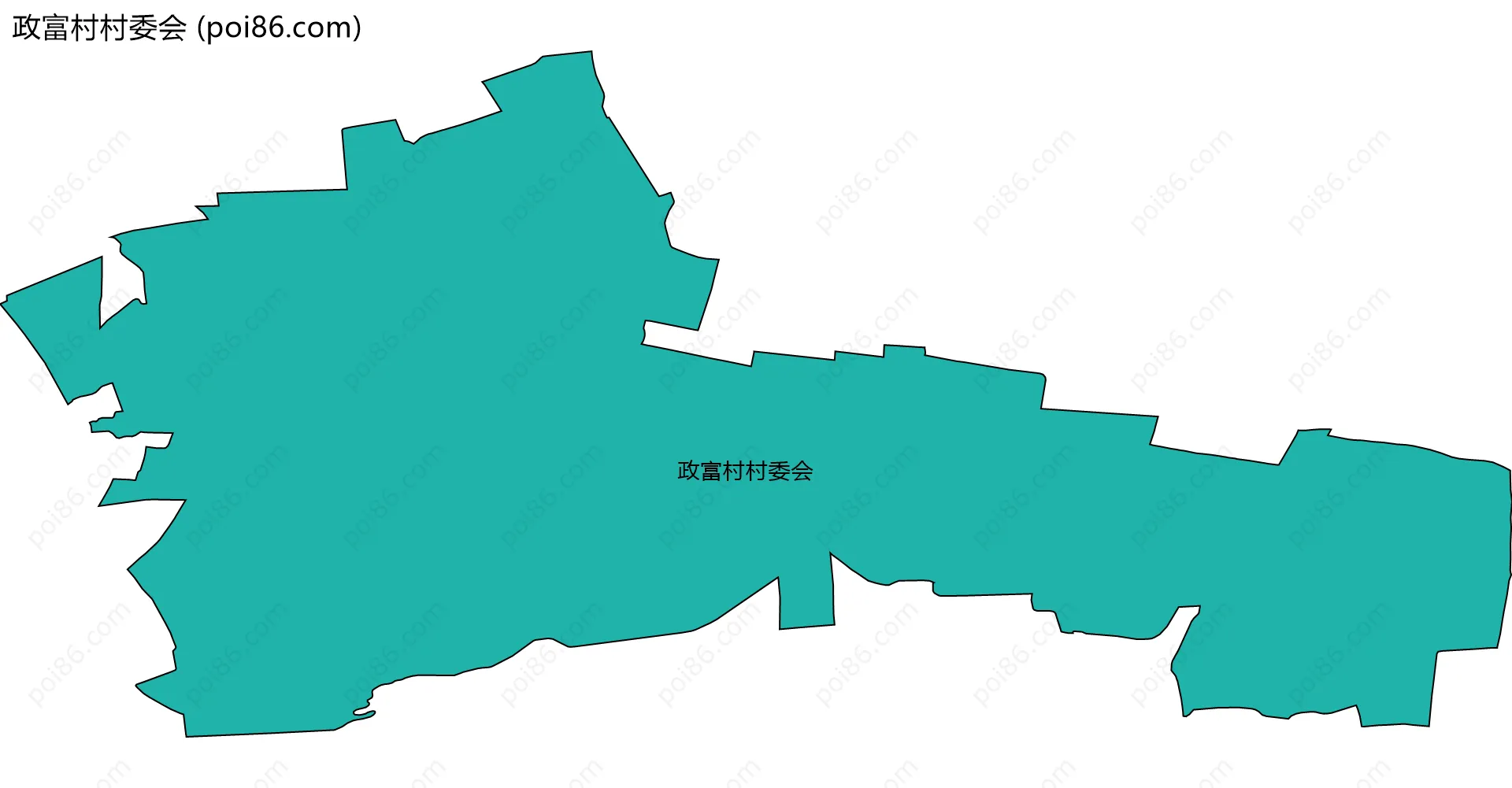 政富村村委会边界地图