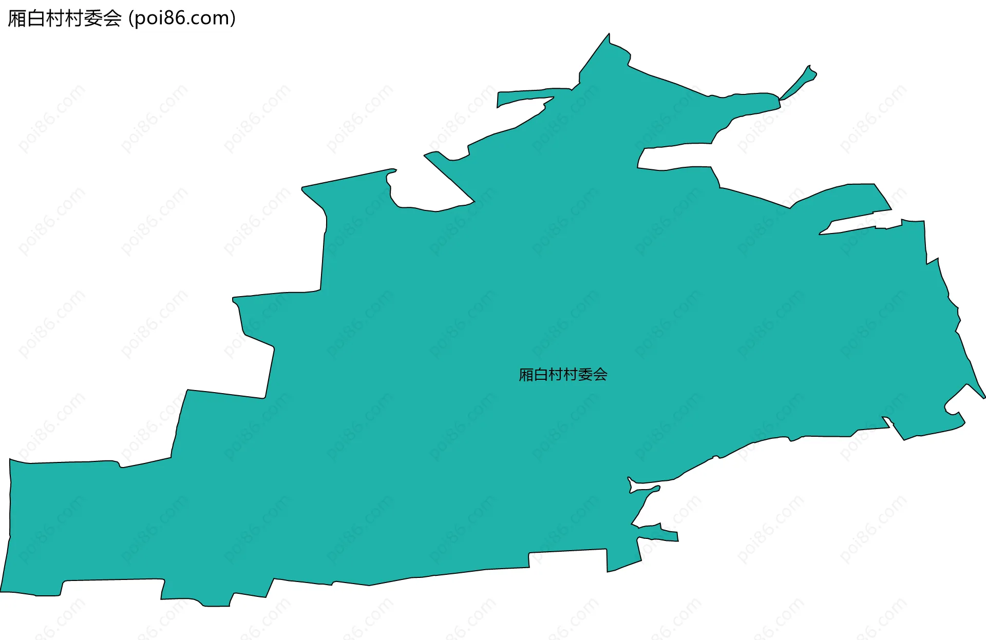 厢白村村委会边界地图