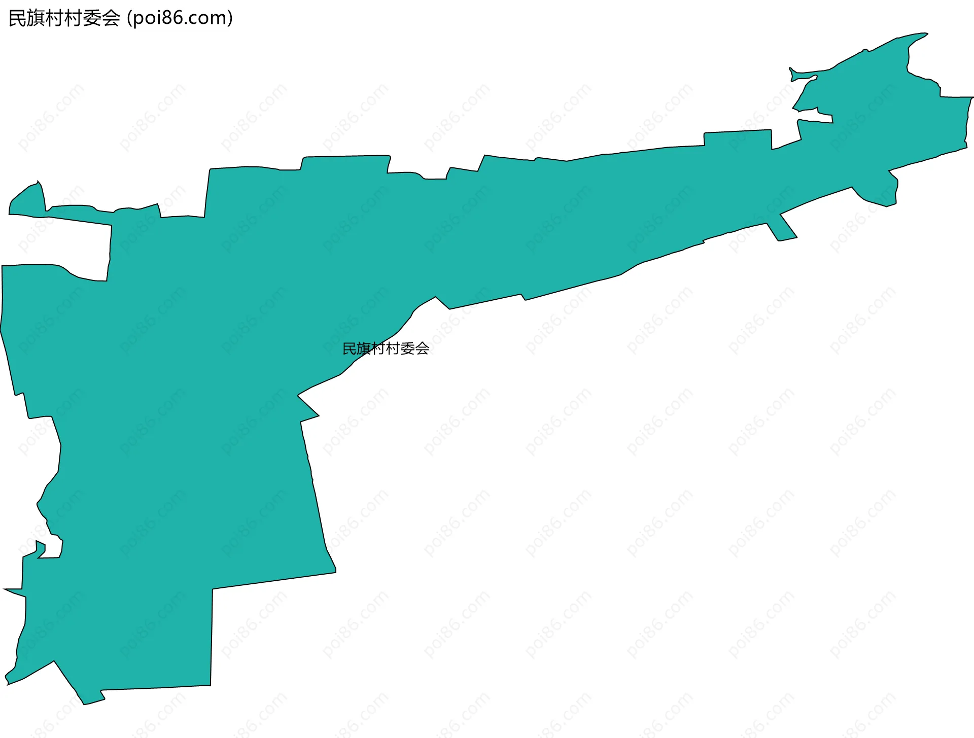 民旗村村委会边界地图