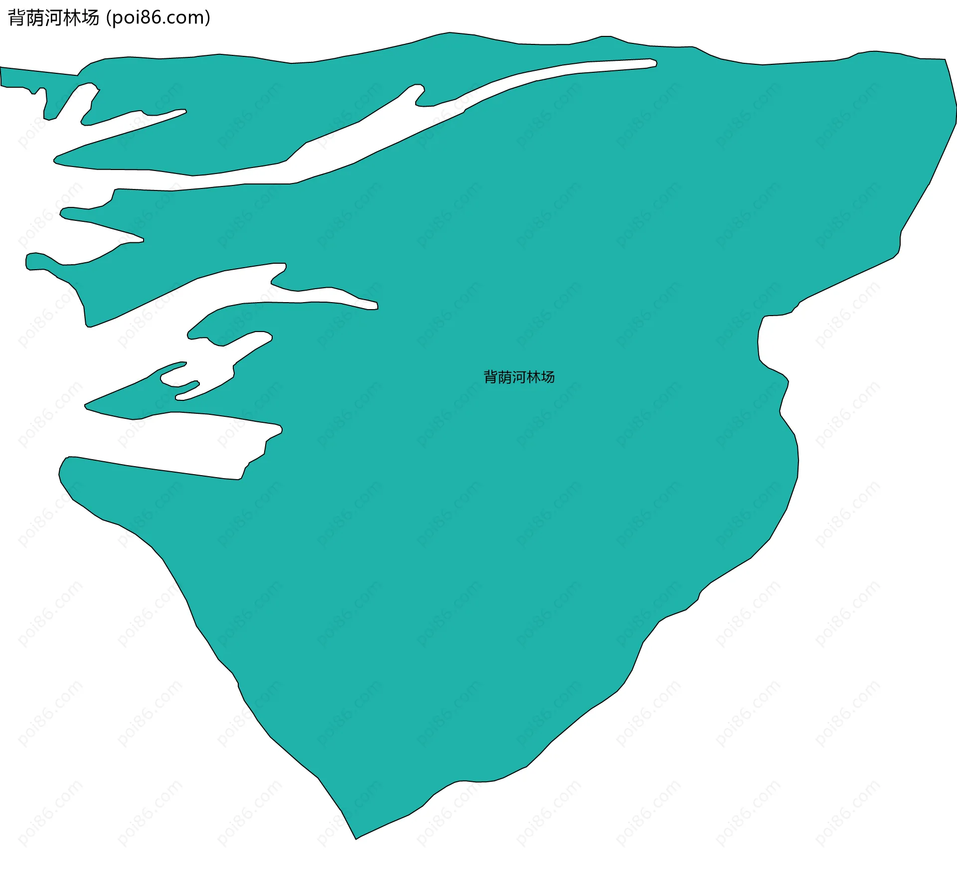背荫河林场边界地图