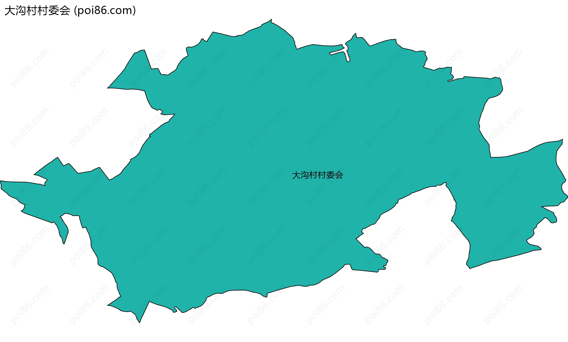 大沟村村委会边界地图