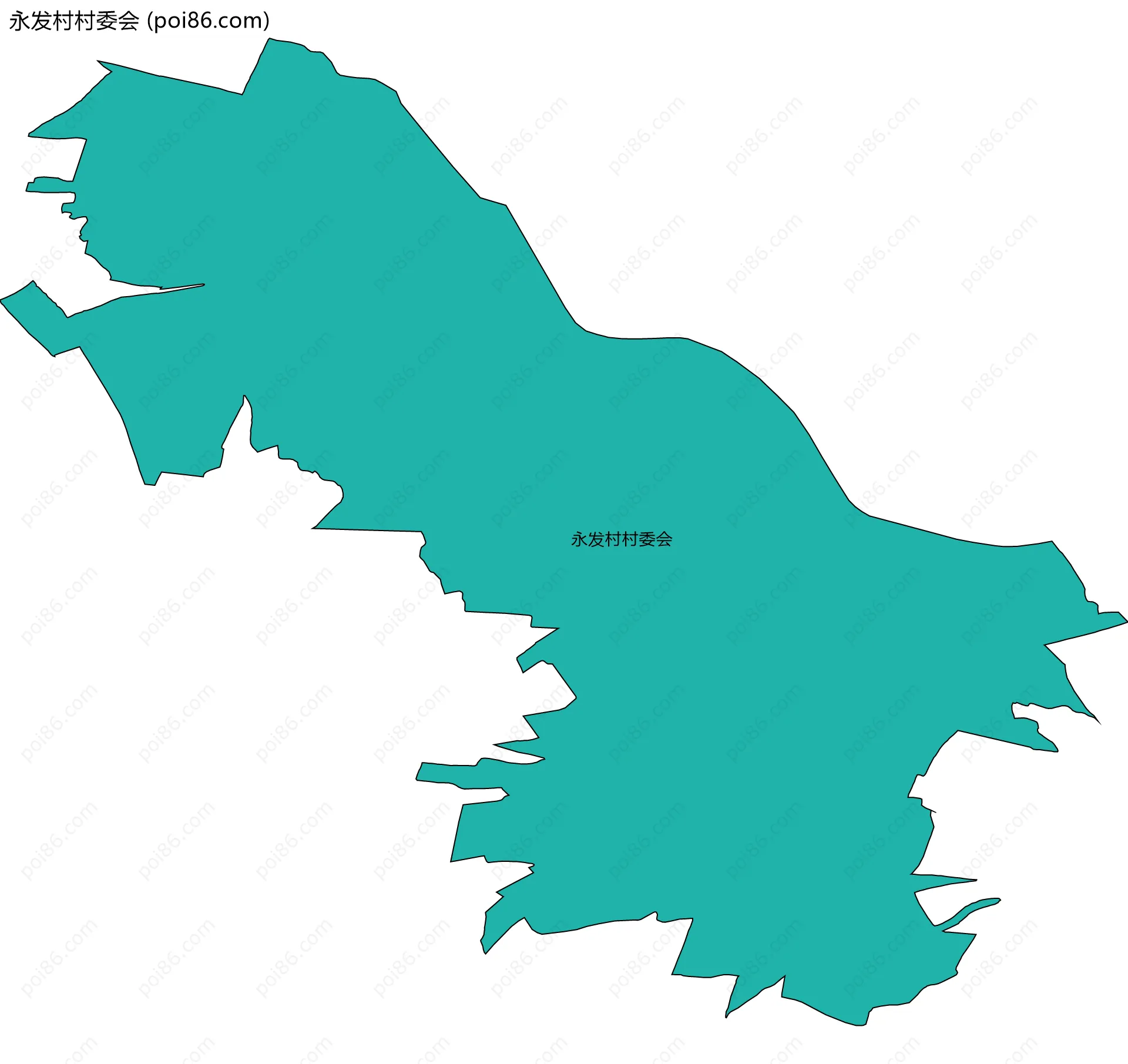 永发村村委会边界地图
