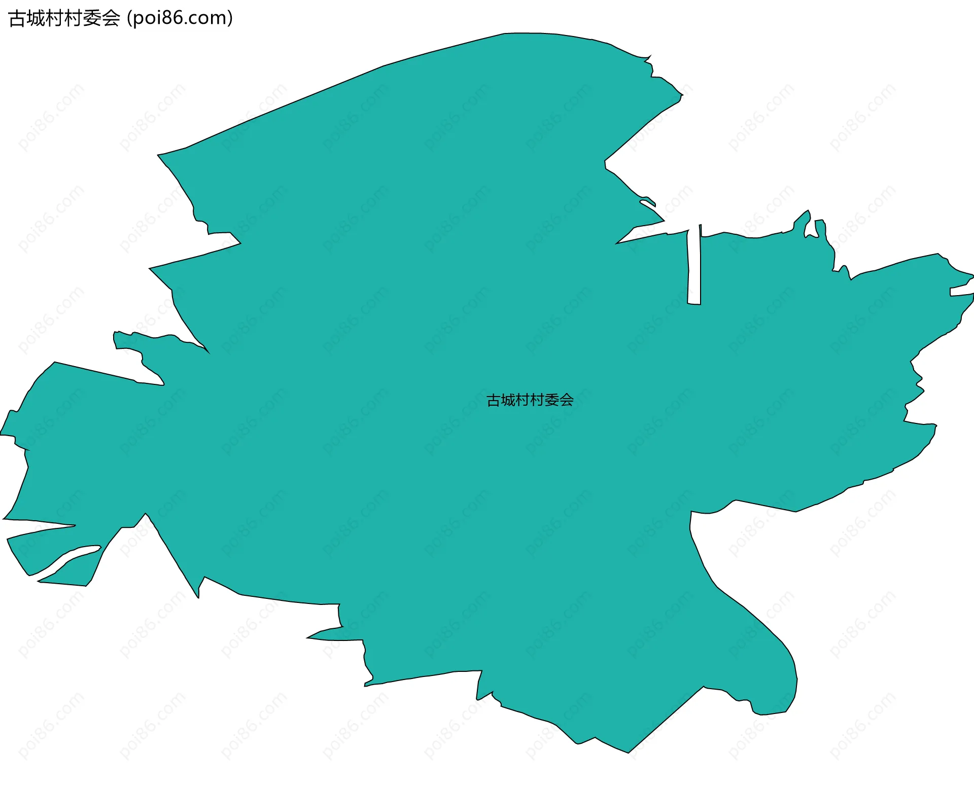 古城村村委会边界地图
