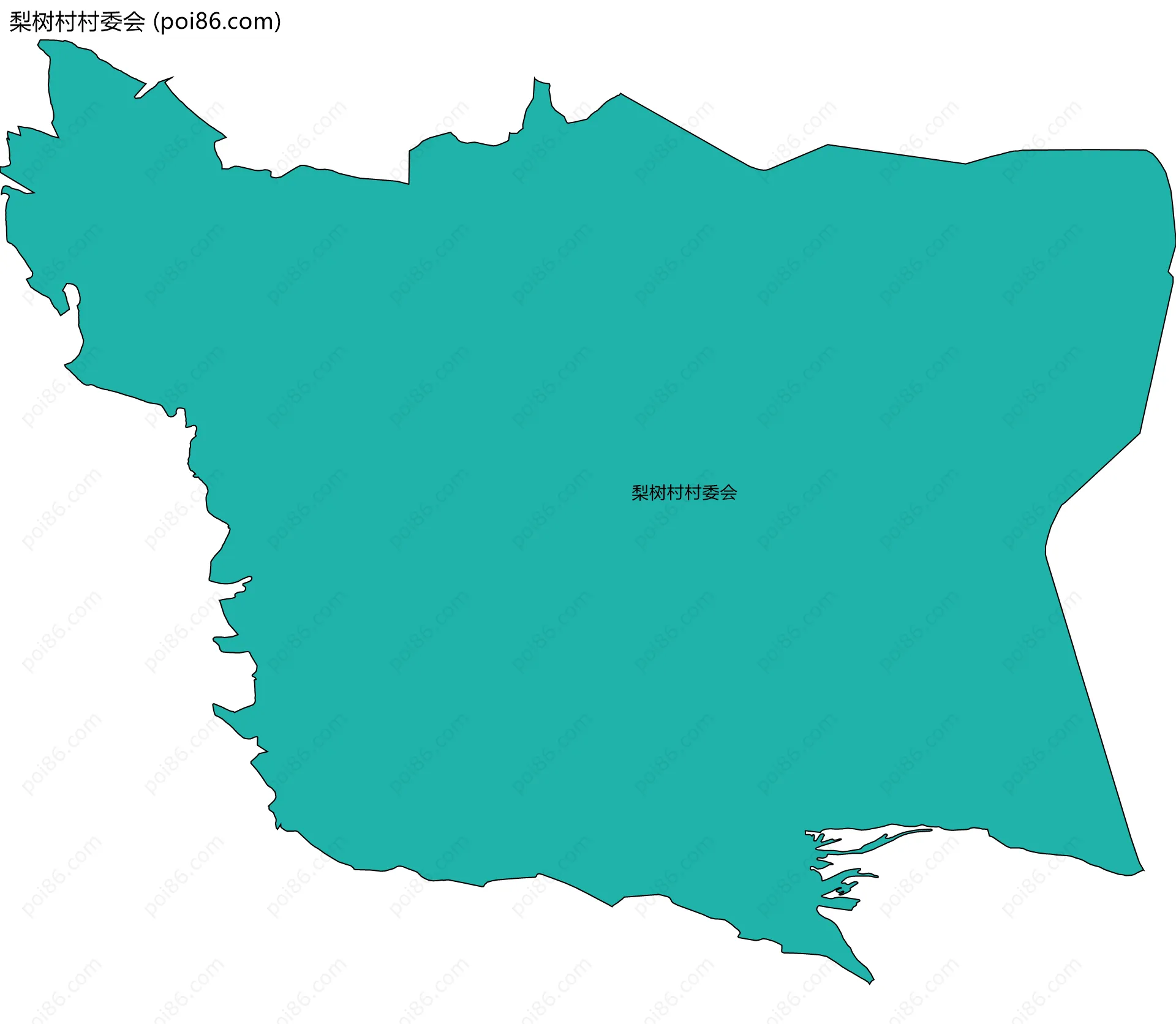 梨树村村委会边界地图