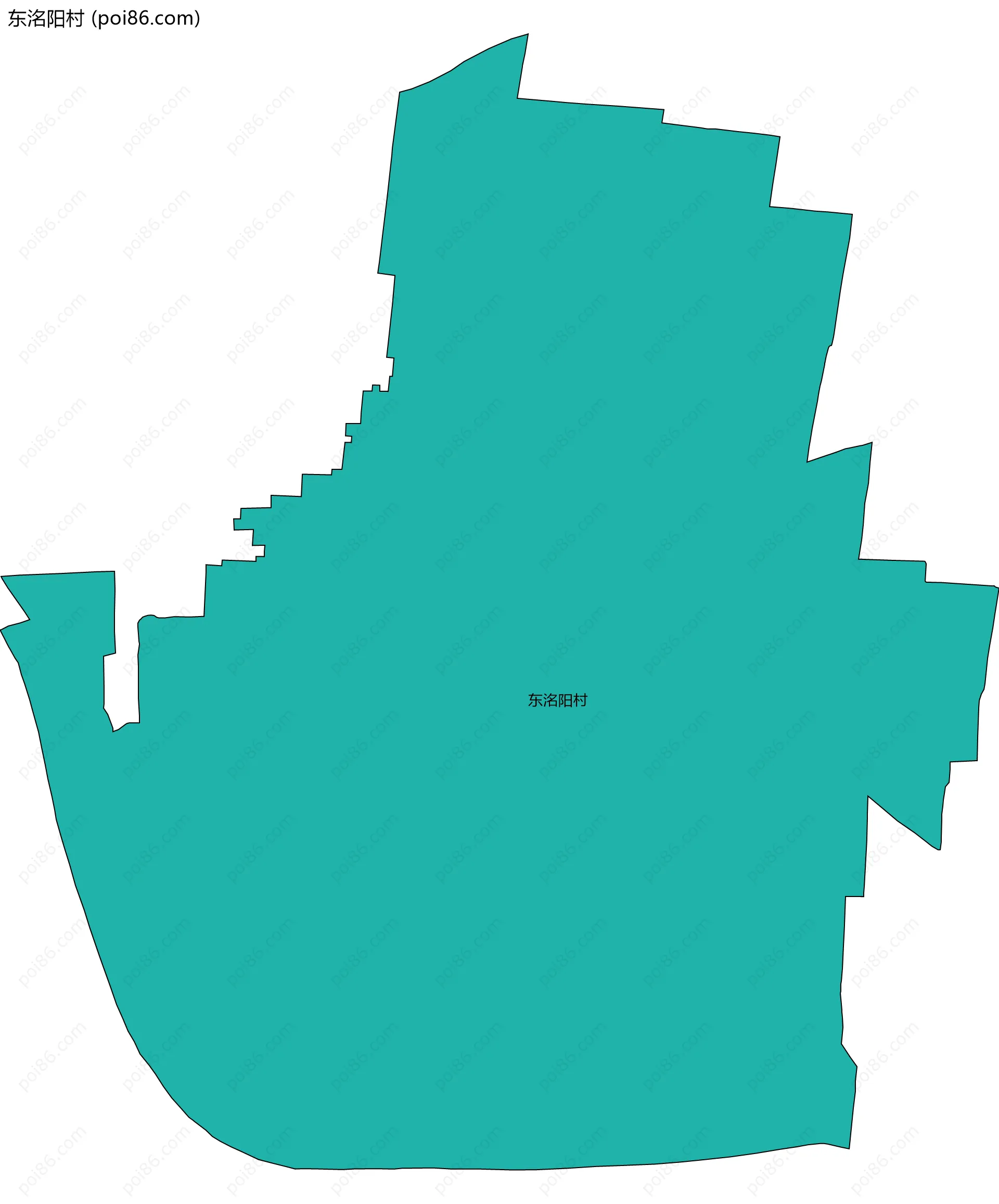 东洺阳村边界地图