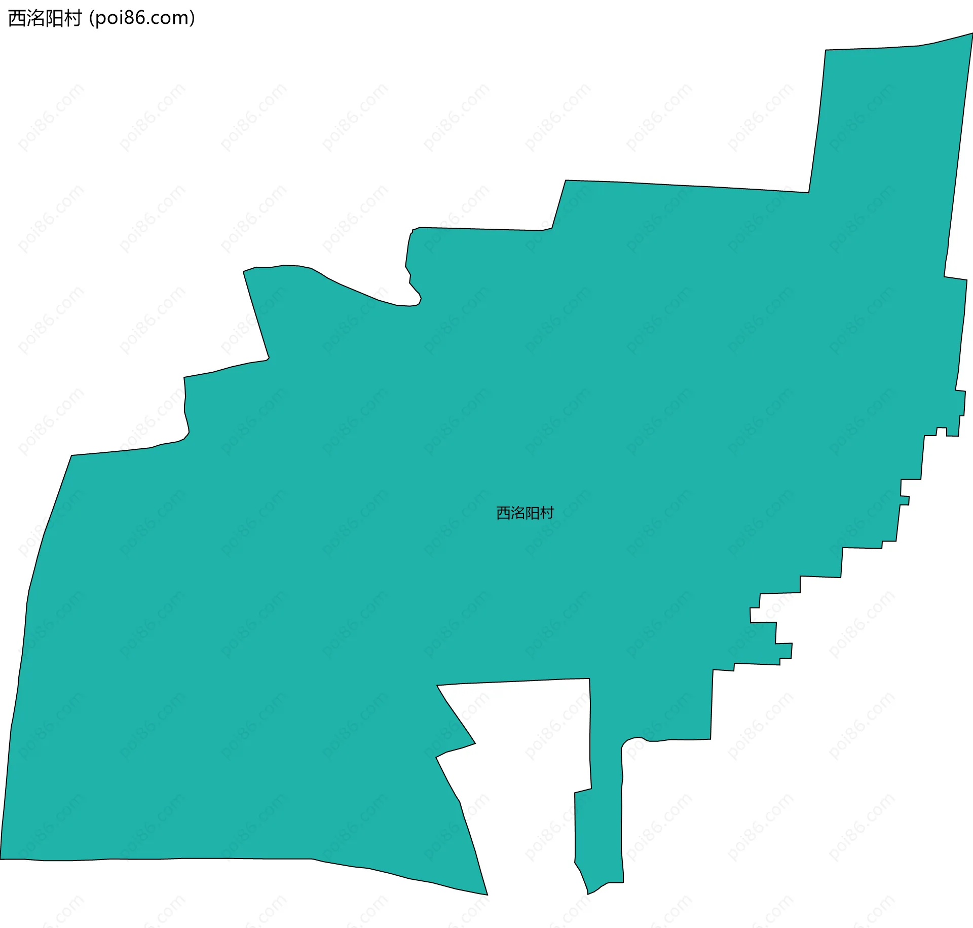西洺阳村边界地图