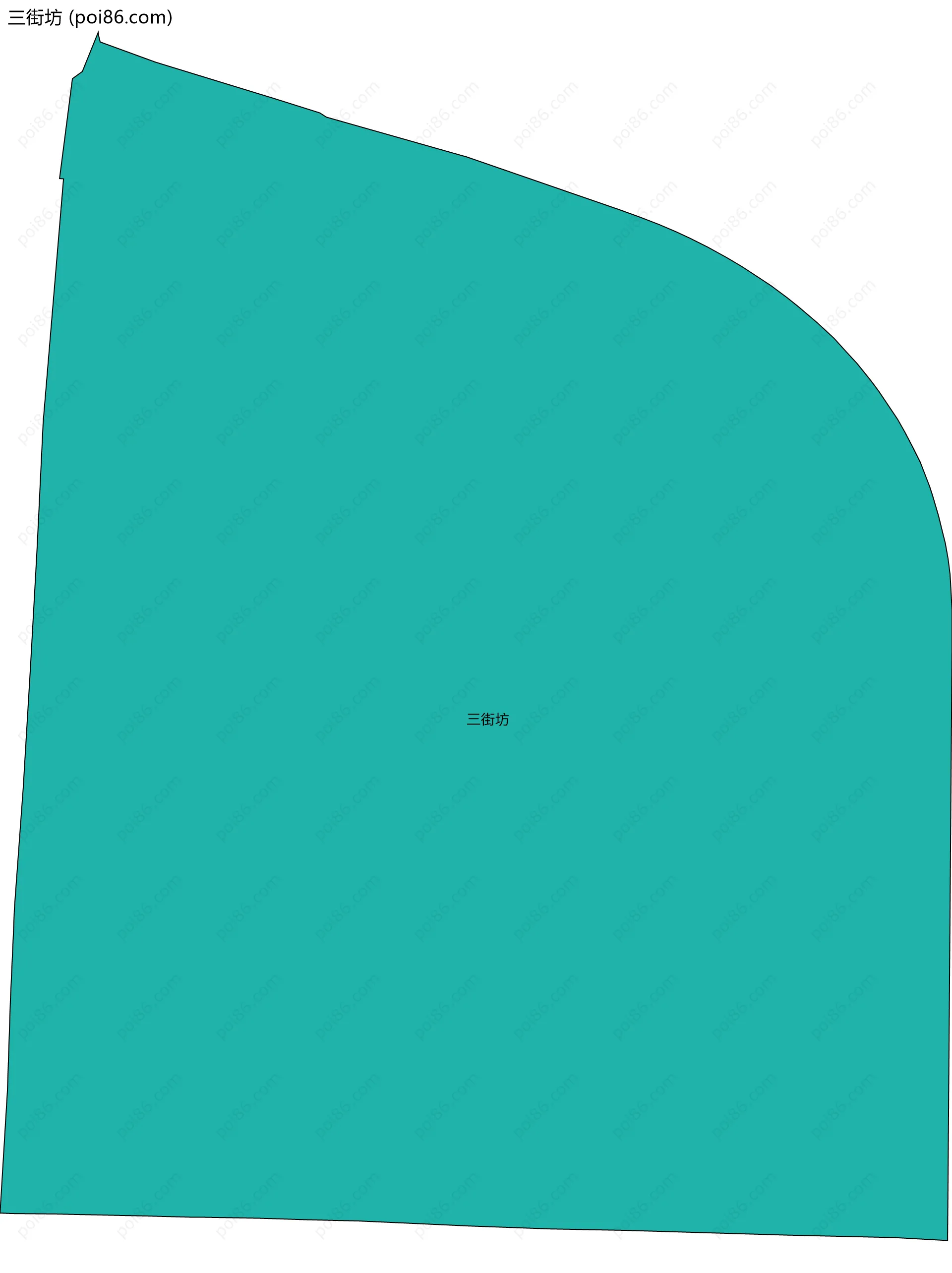 三街坊边界地图