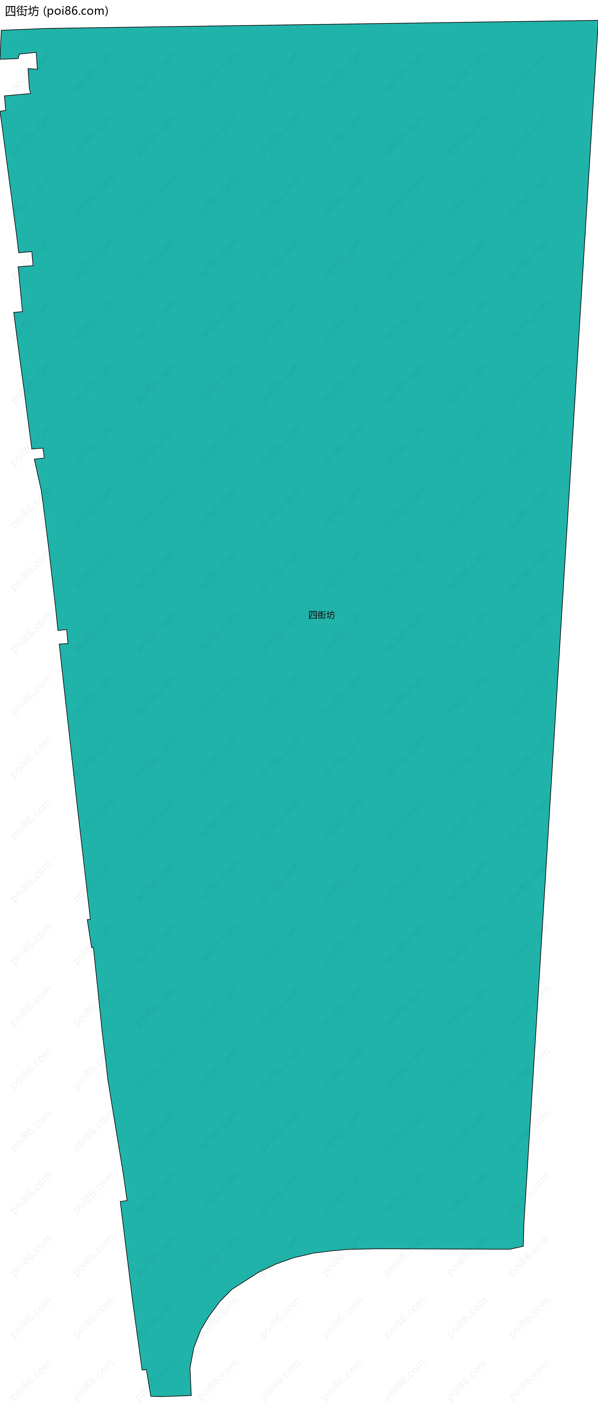 四街坊边界地图