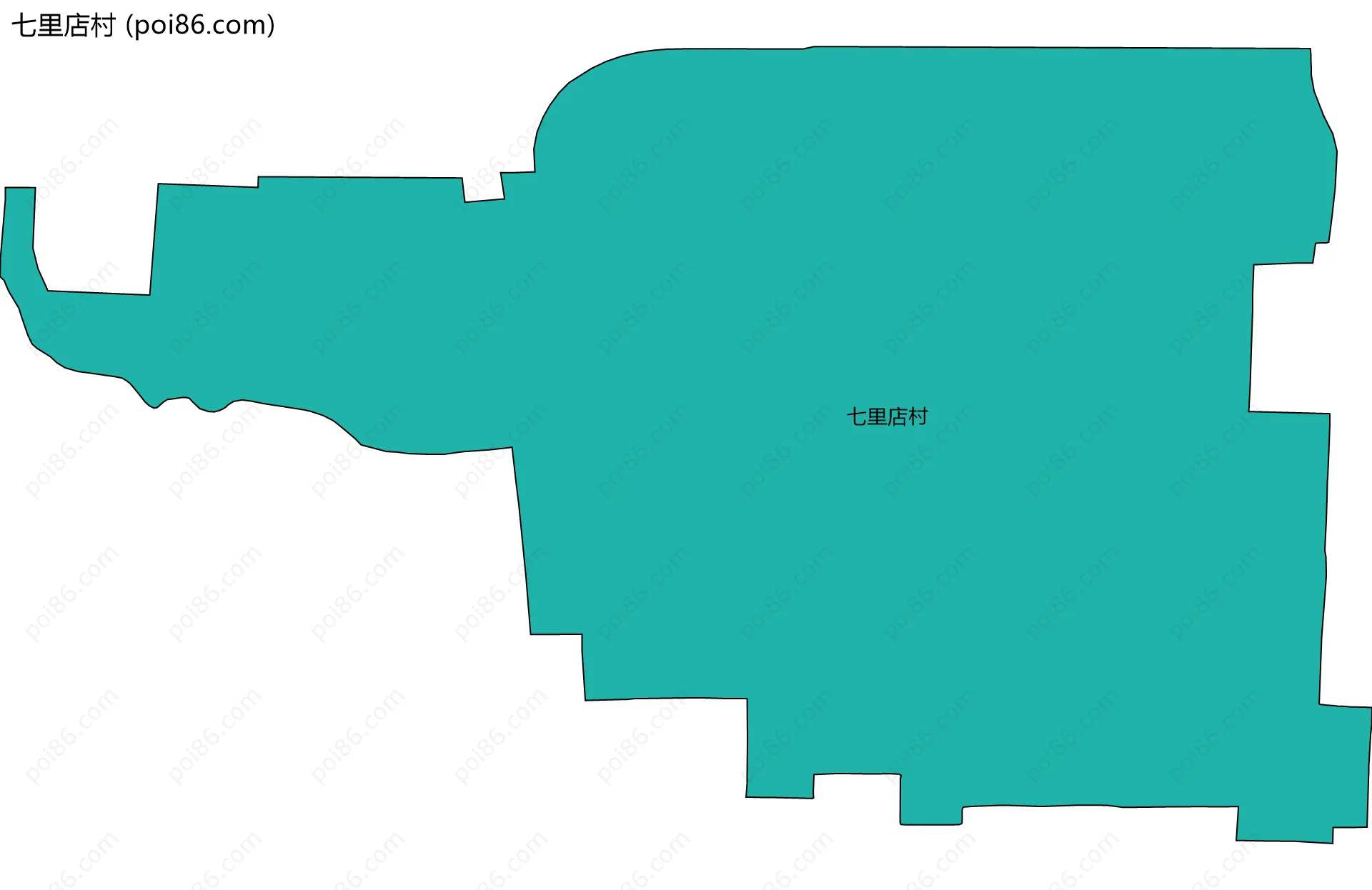 七里店村边界地图