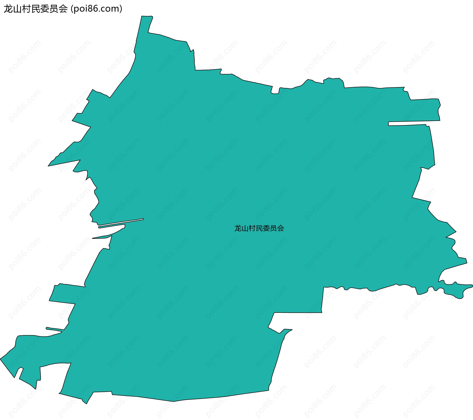 龙山村民委员会边界地图