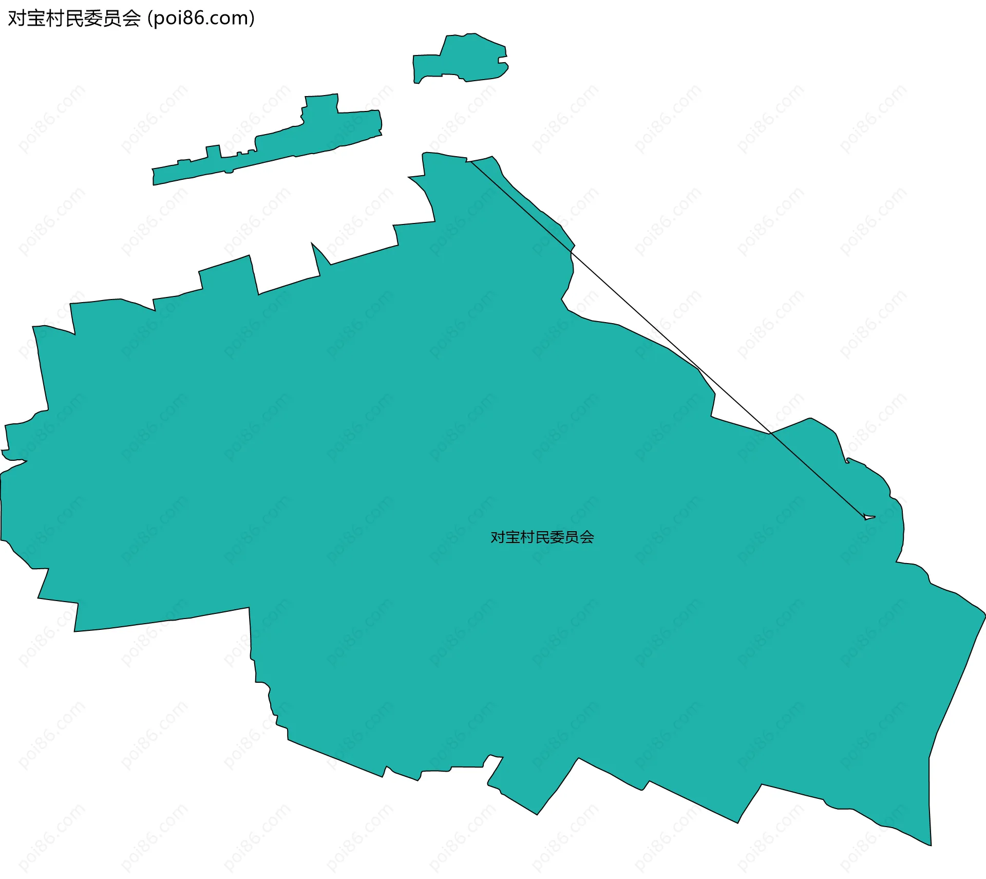 对宝村民委员会边界地图