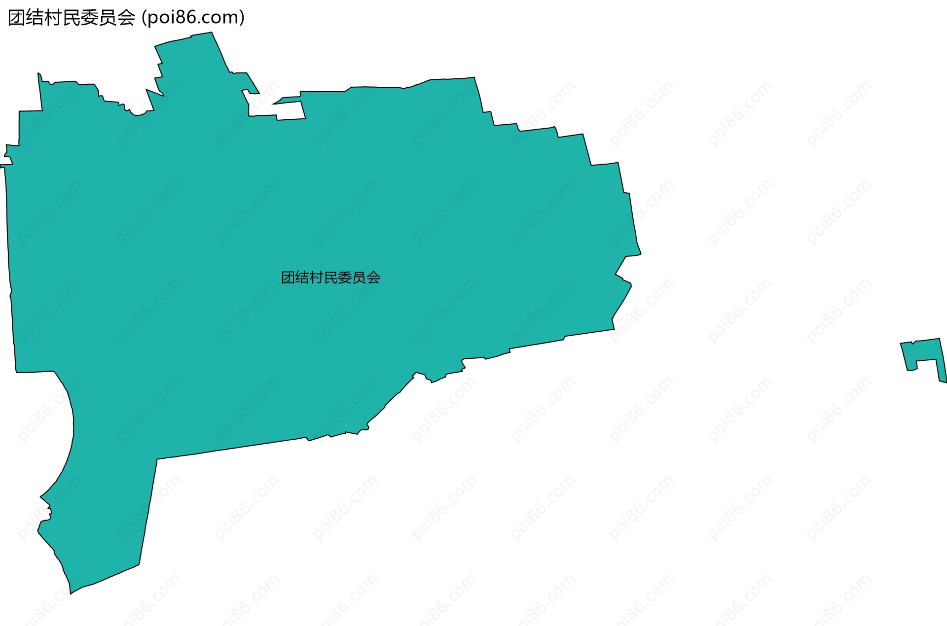 团结村民委员会边界地图