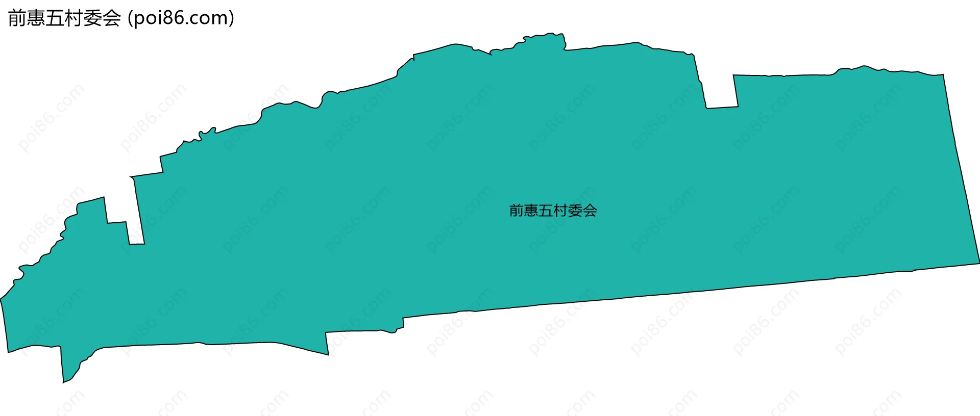 前惠五村委会边界地图