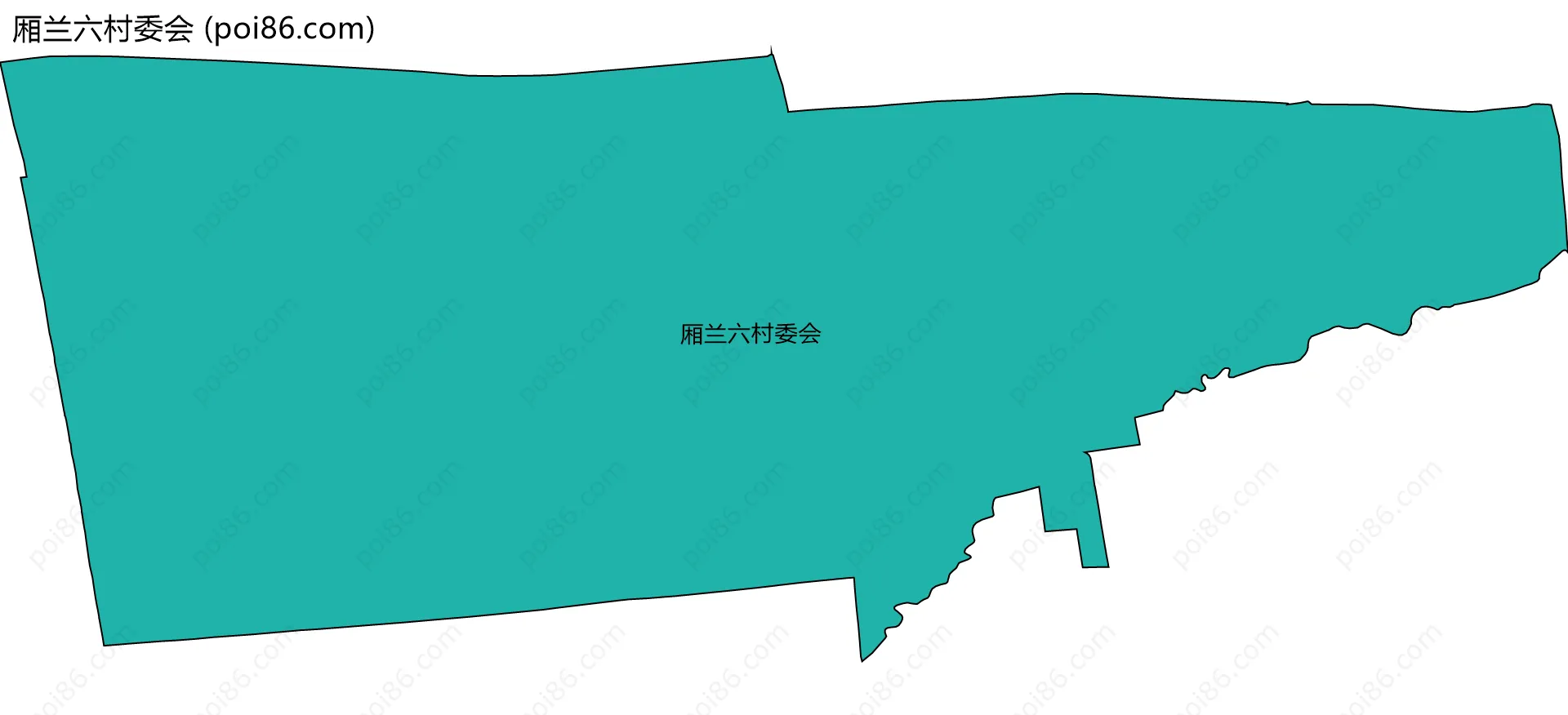 厢兰六村委会边界地图