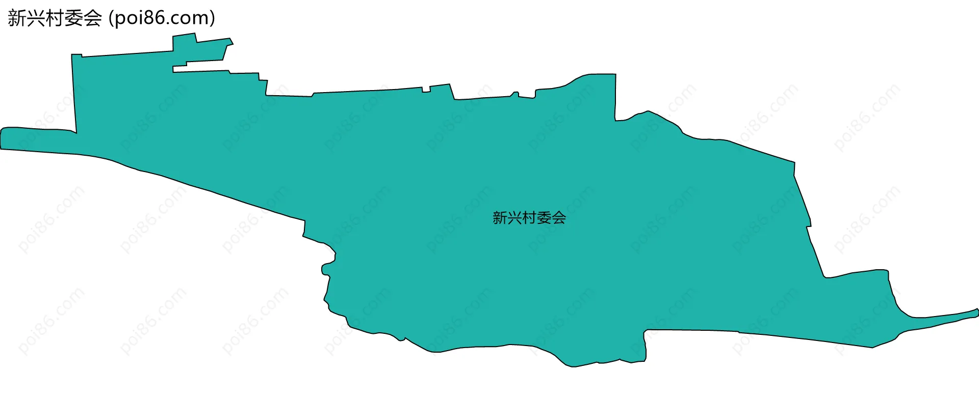 新兴村委会边界地图