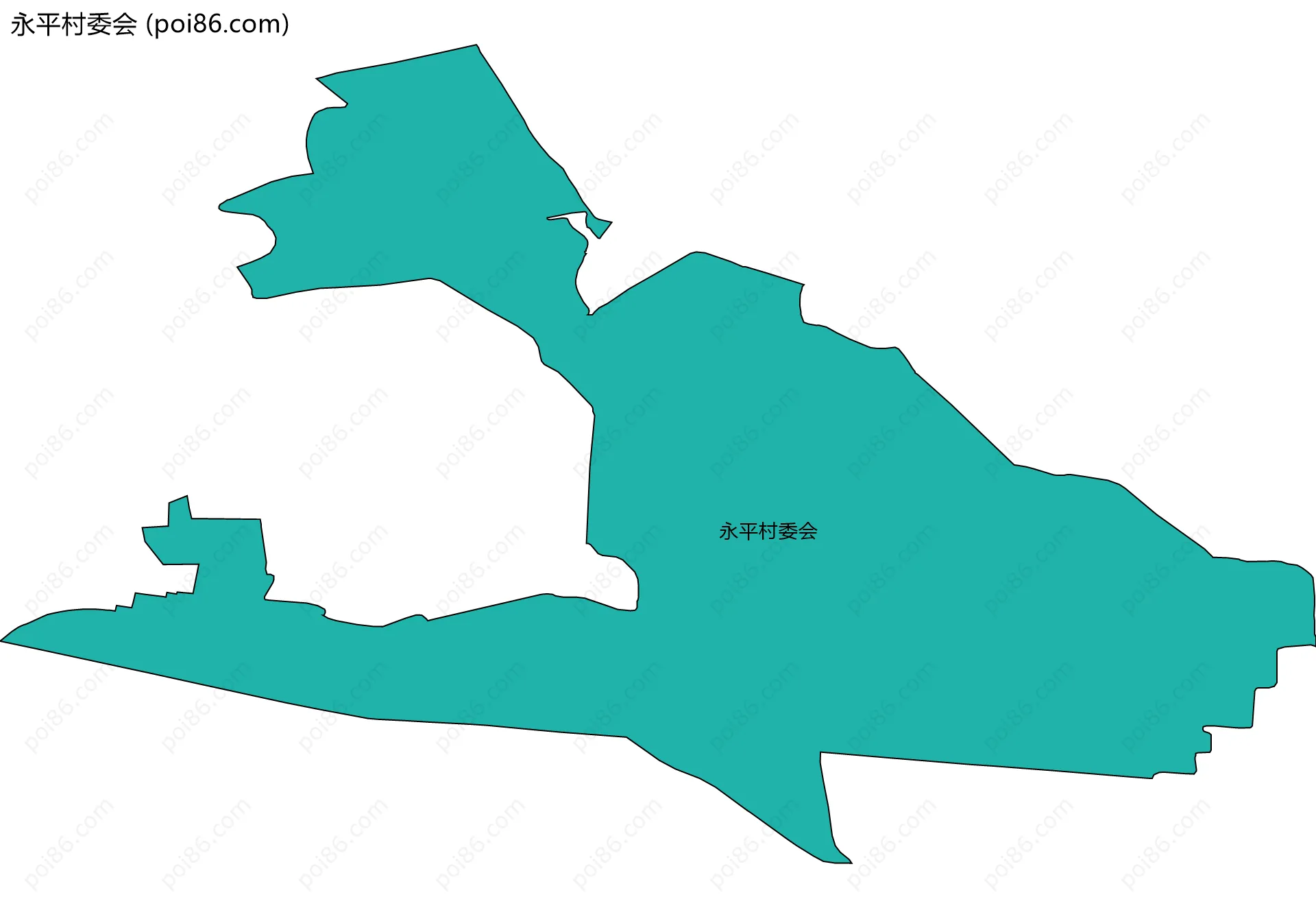 永平村委会边界地图