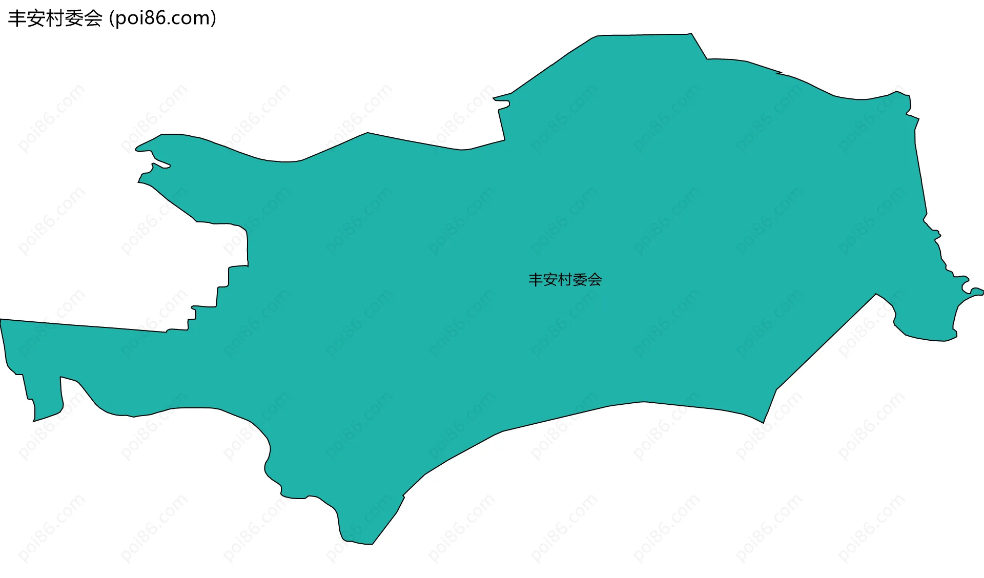 丰安村委会边界地图