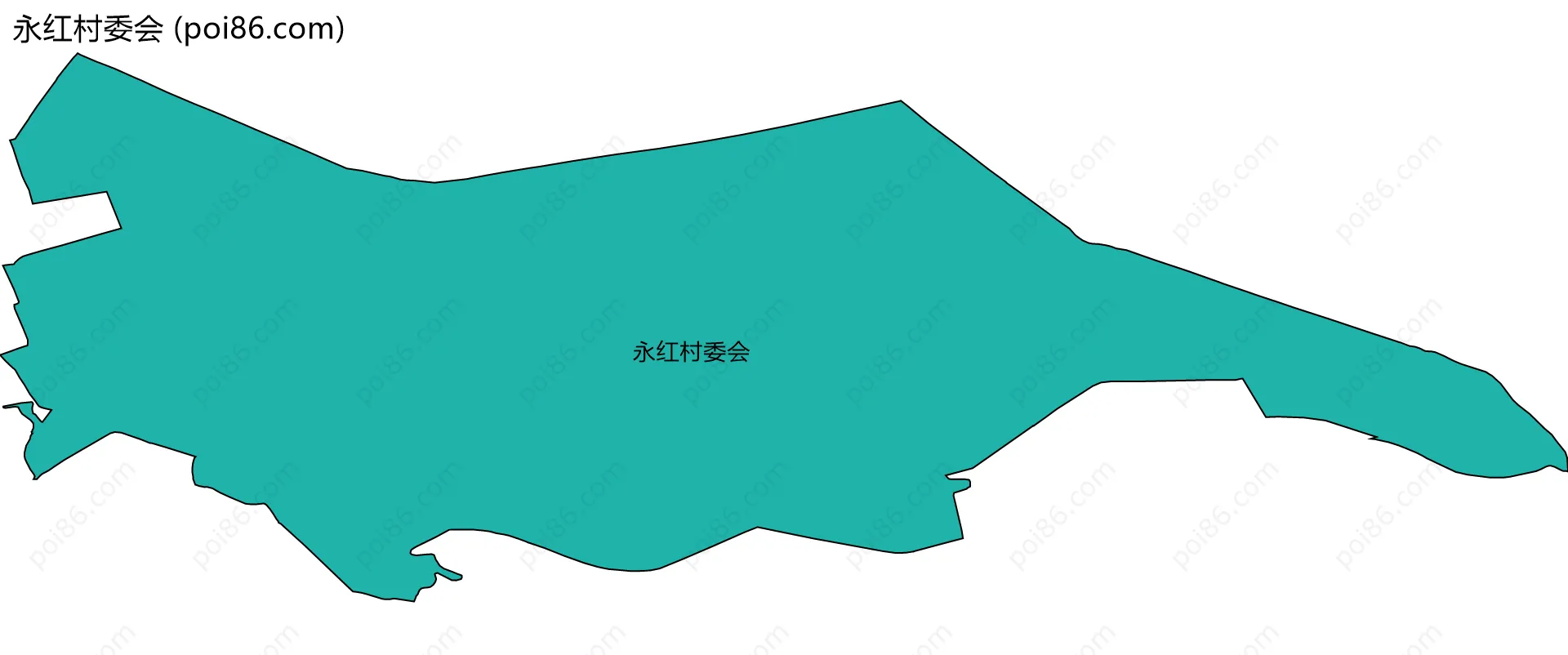 永红村委会边界地图