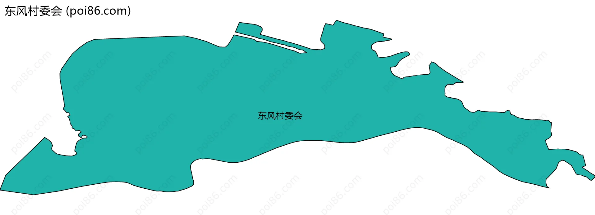 东风村委会边界地图