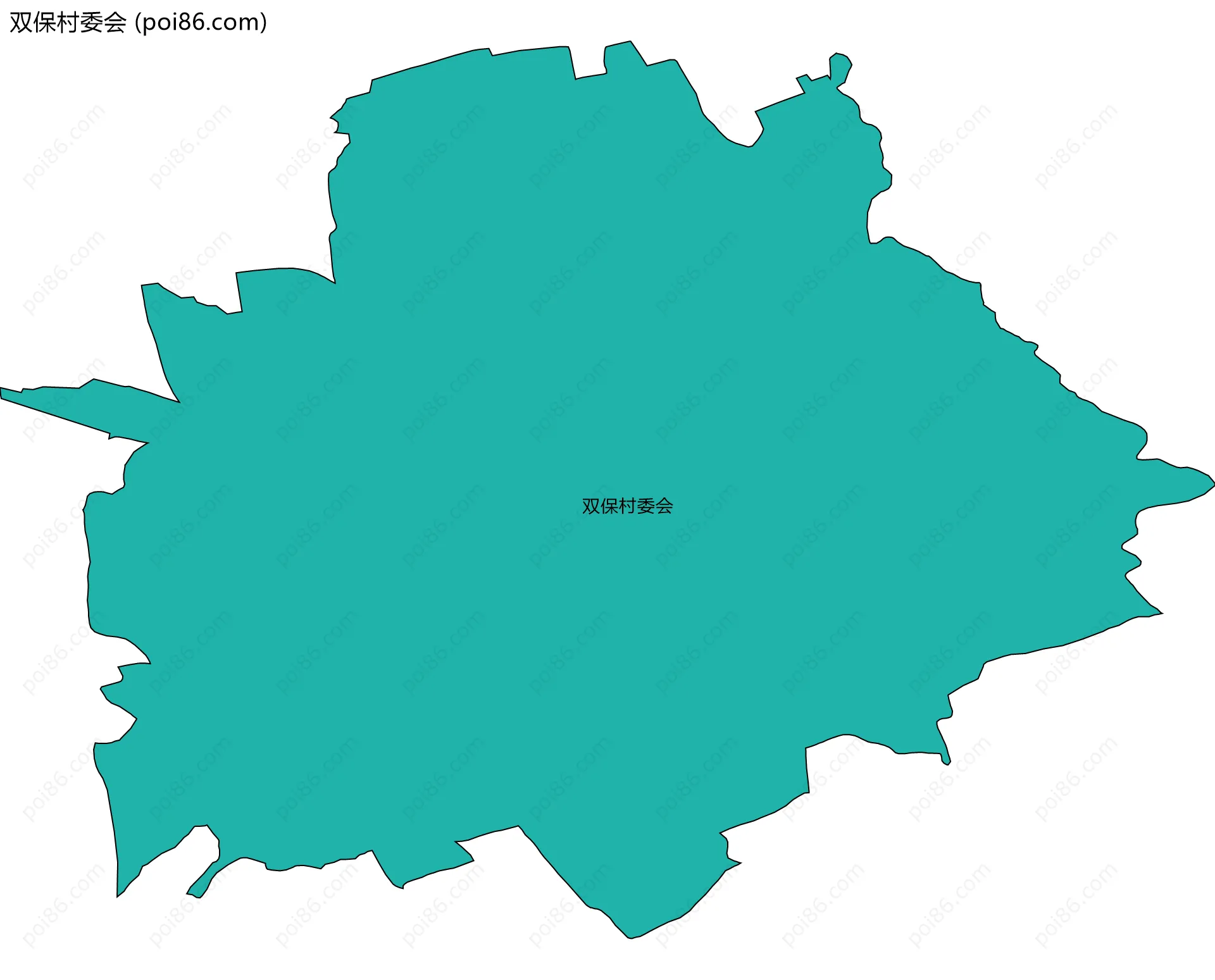 双保村委会边界地图