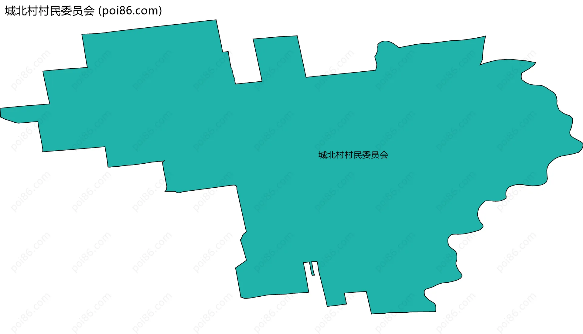 城北村村民委员会边界地图