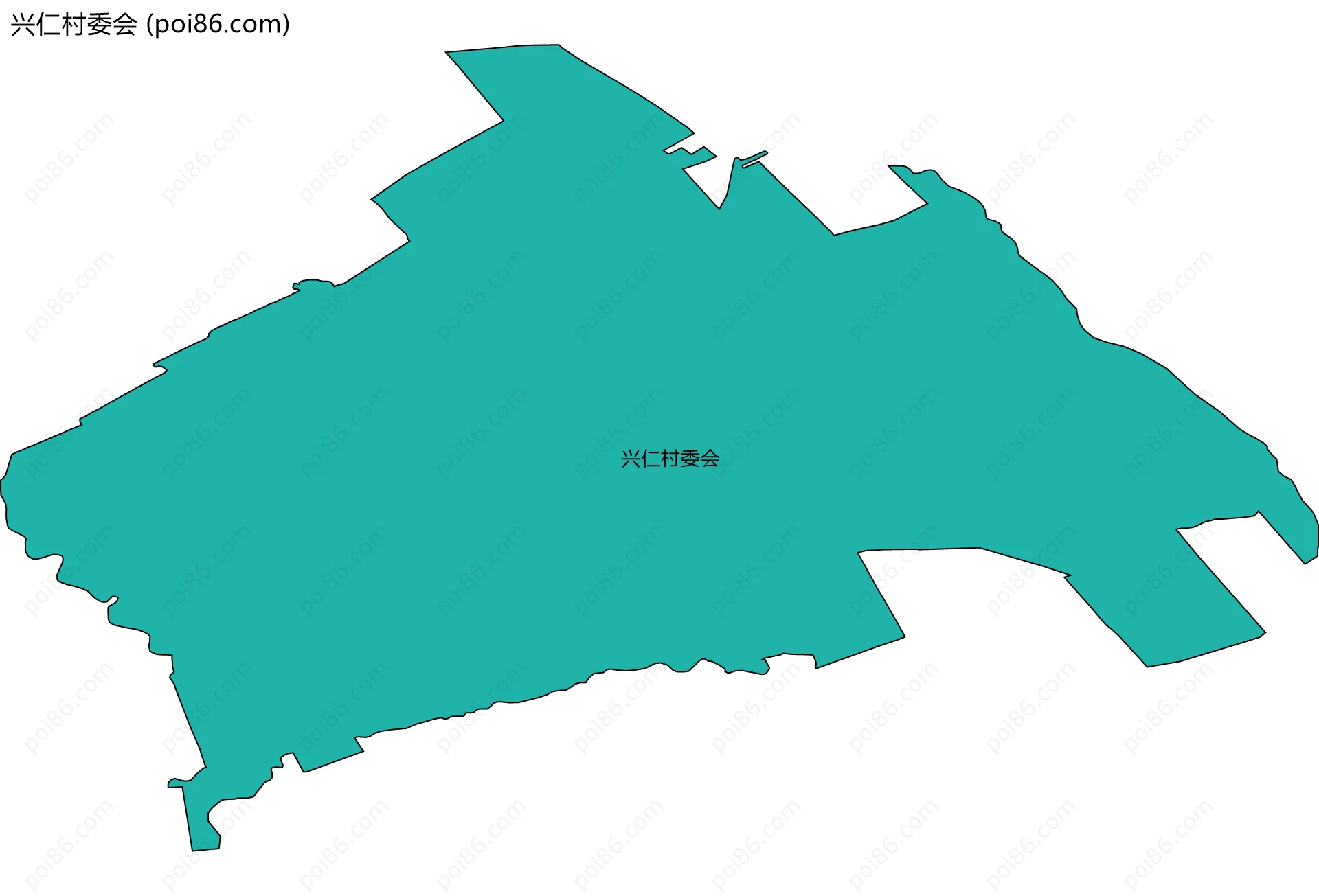 兴仁村委会边界地图