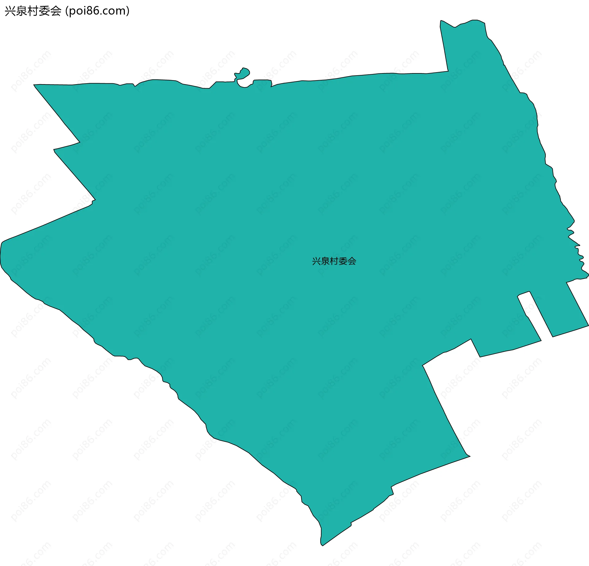 兴泉村委会边界地图