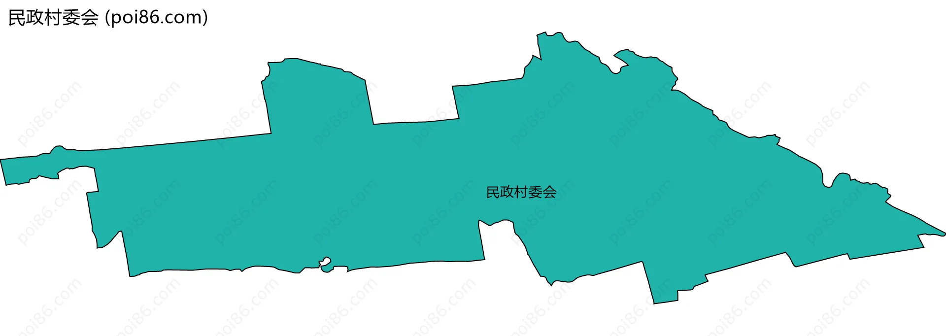 民政村委会边界地图