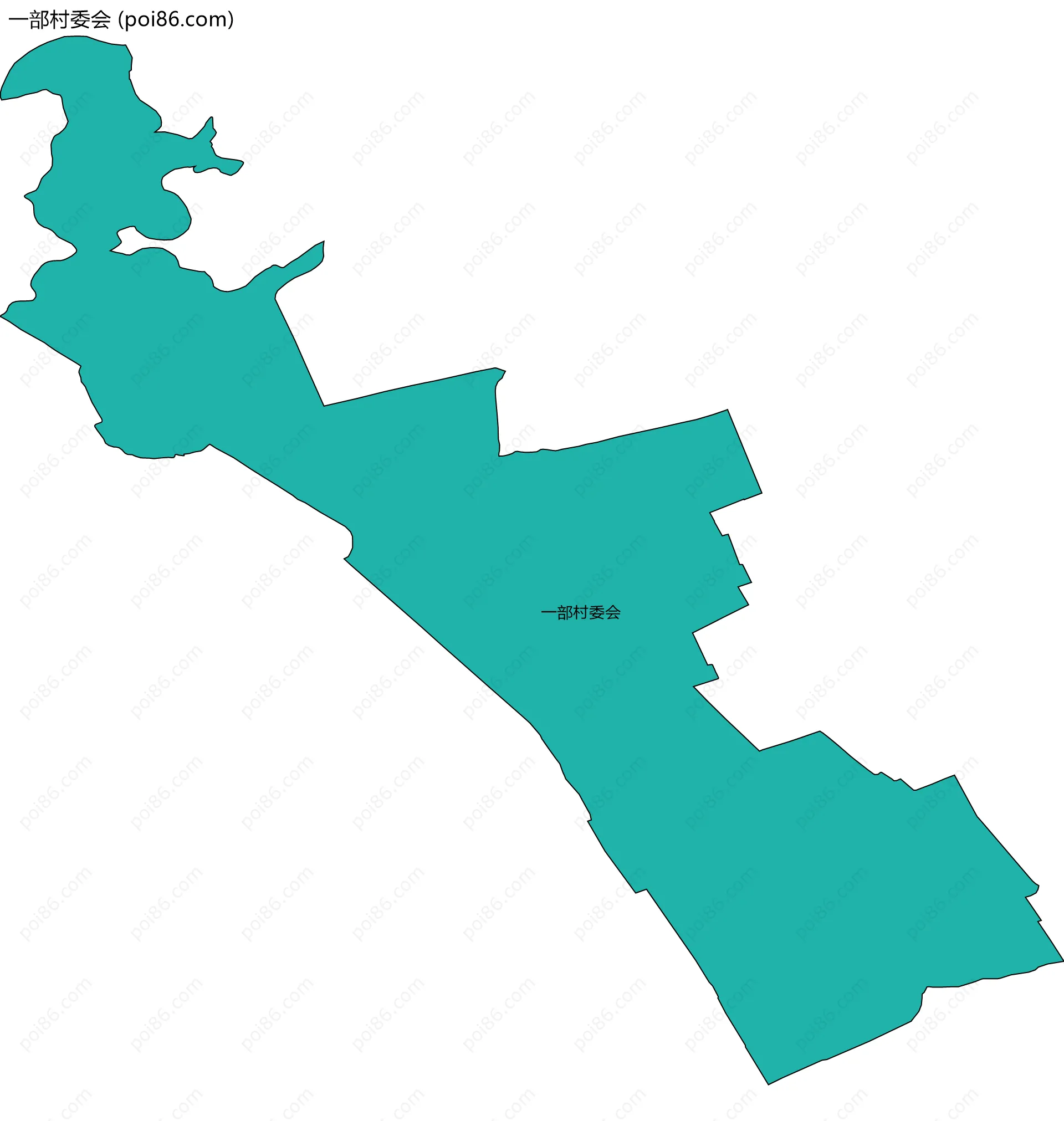 一部村委会边界地图