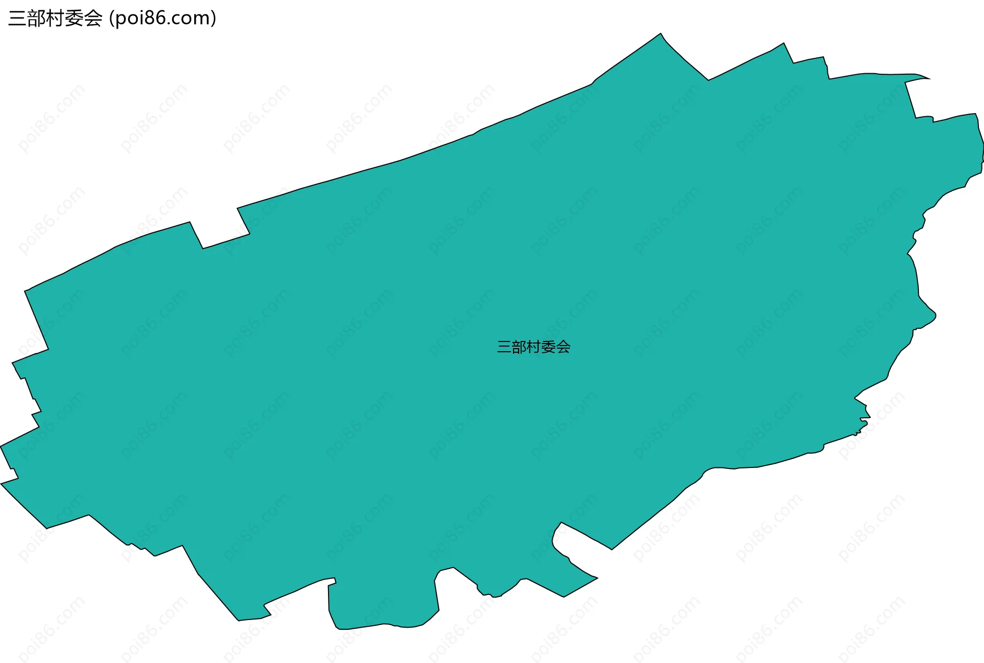 三部村委会边界地图