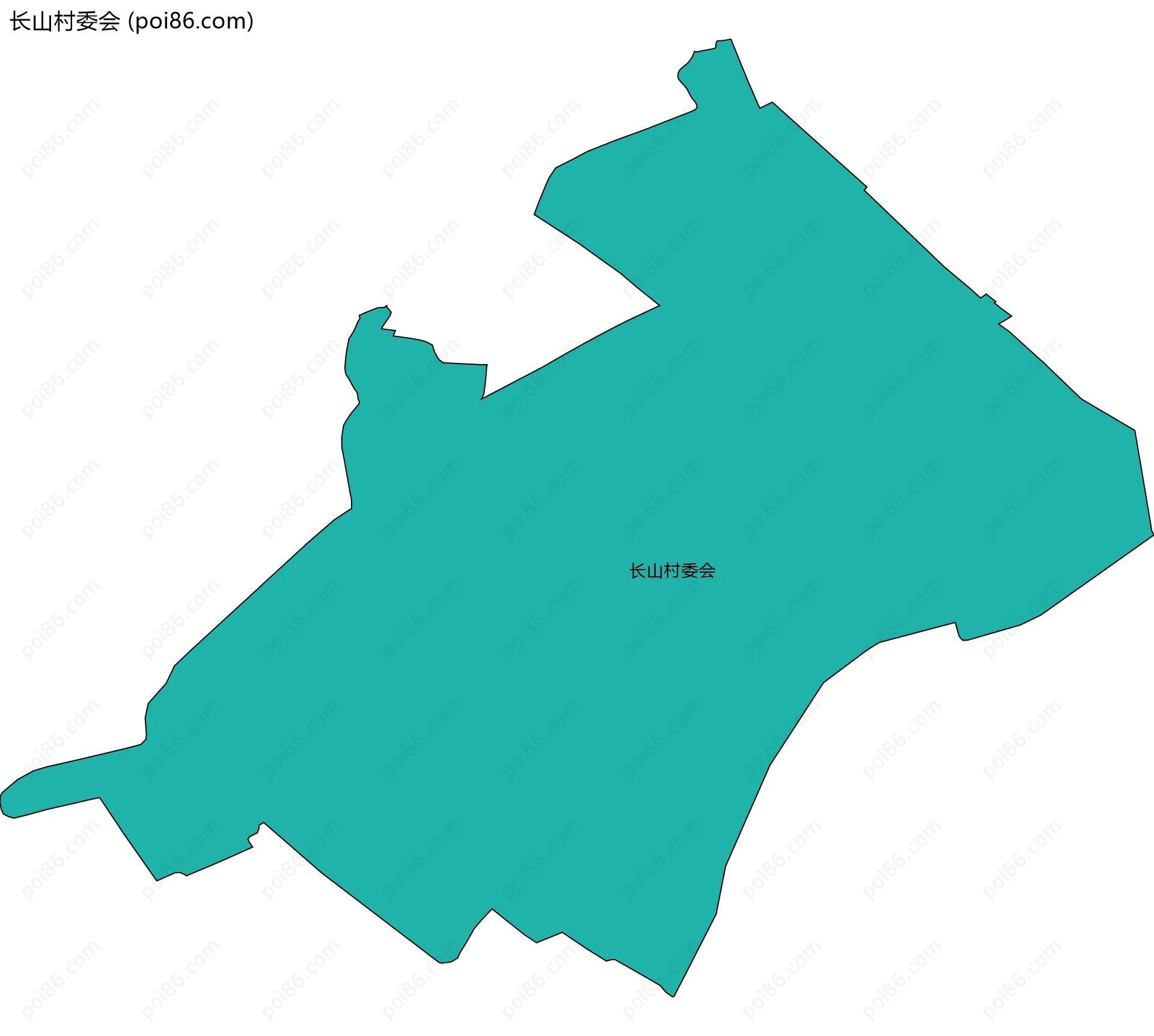 长山村委会边界地图