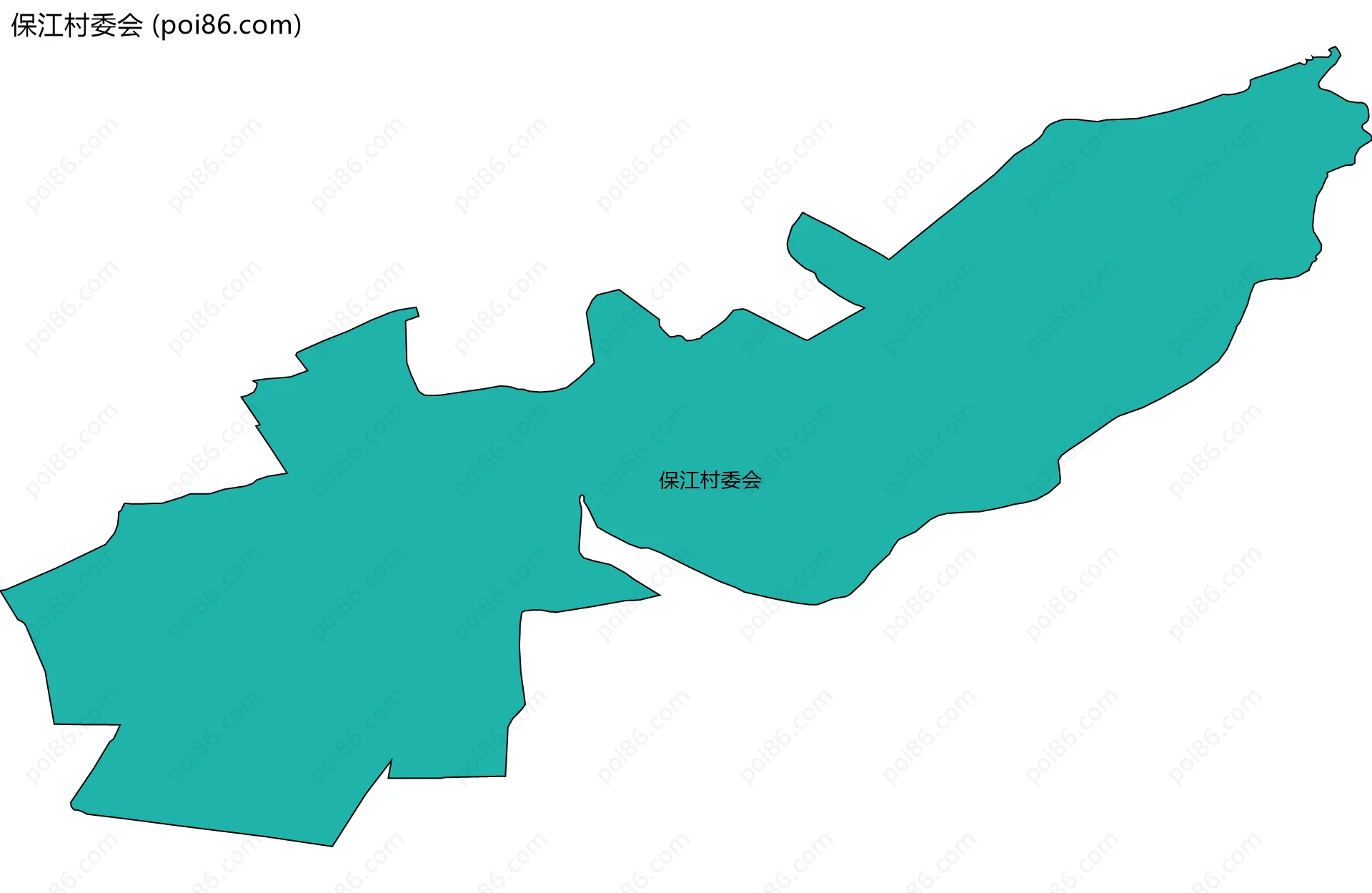 保江村委会边界地图