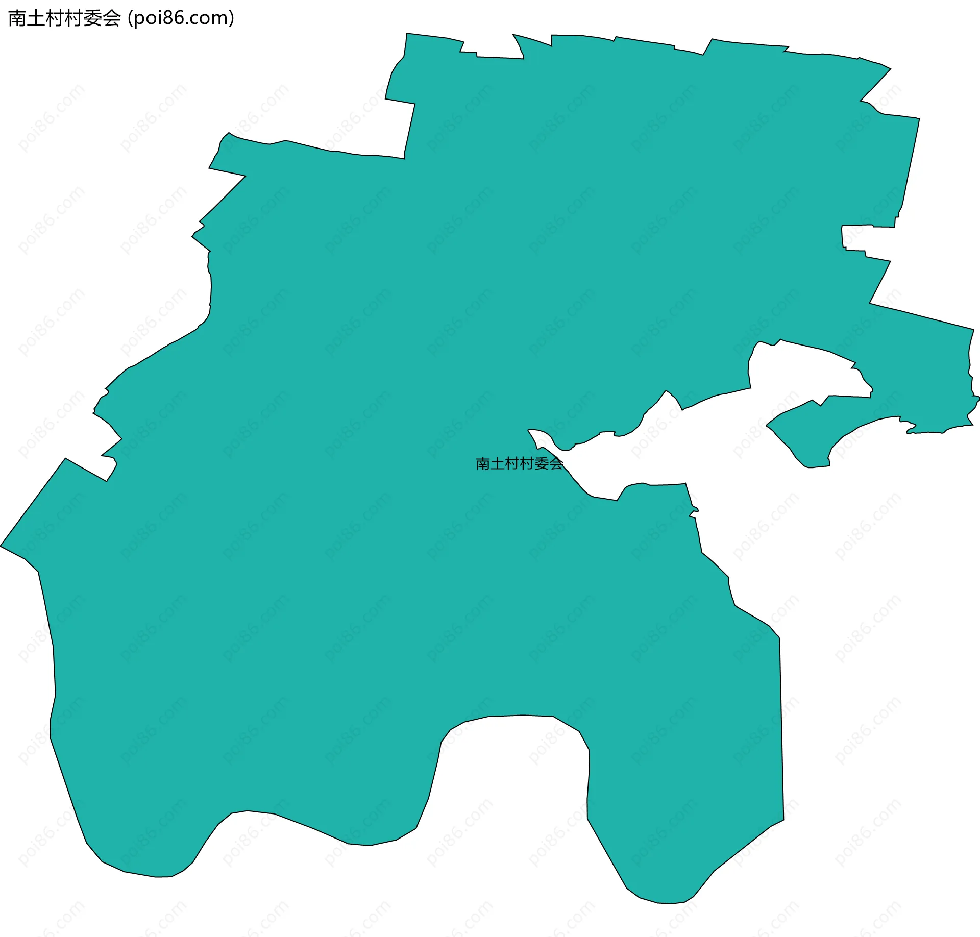 南土村村委会边界地图